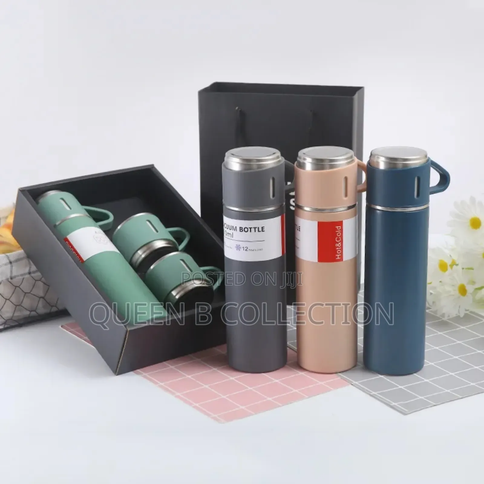 Double Cup Stainless Flask