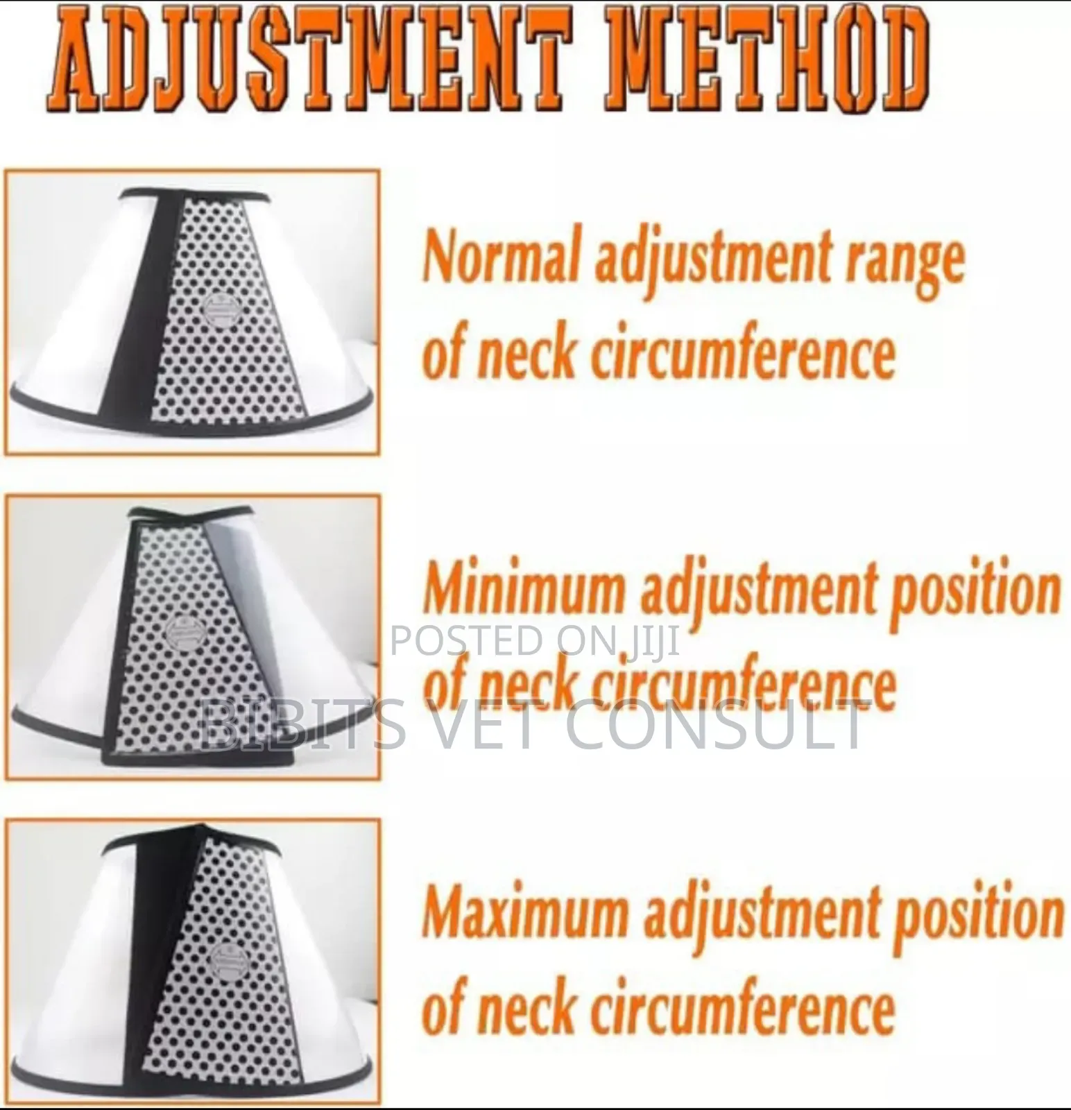 Adjustable Protective Recovery Elizabethan Collar