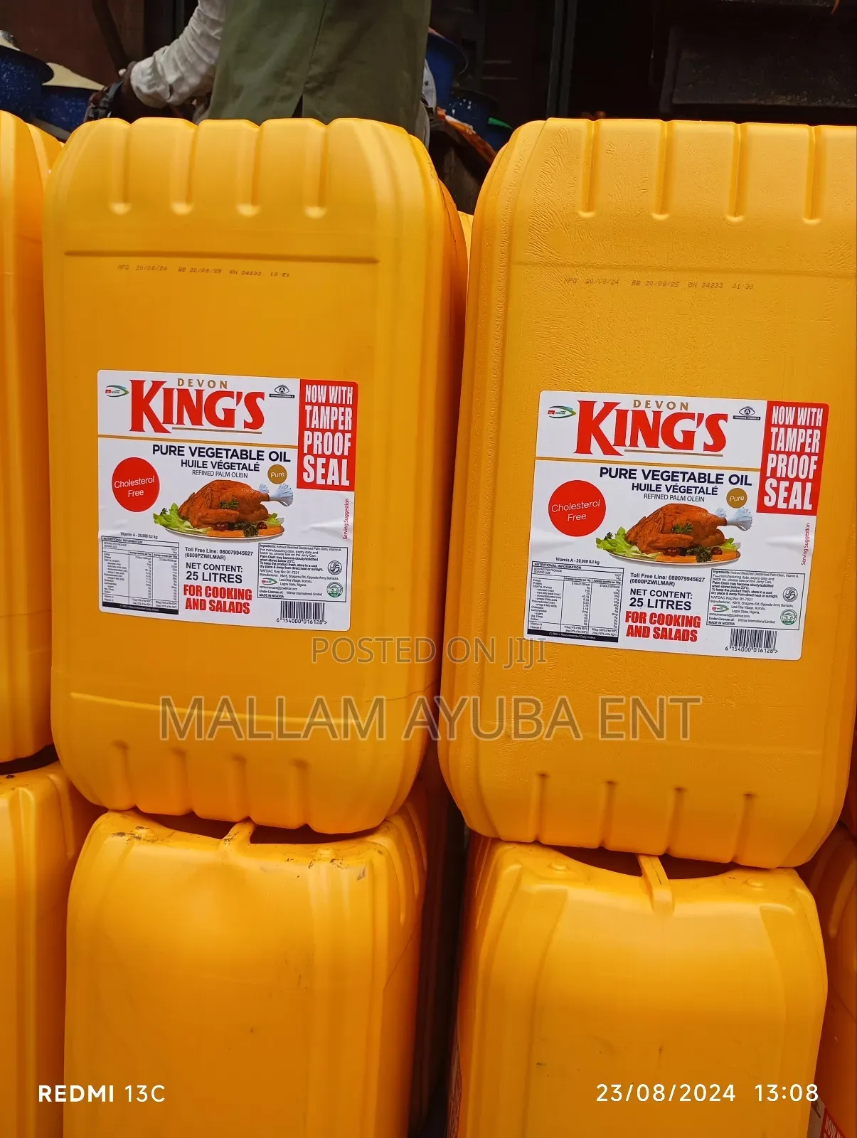 Devon King's Vegetable Oil 25ltrs