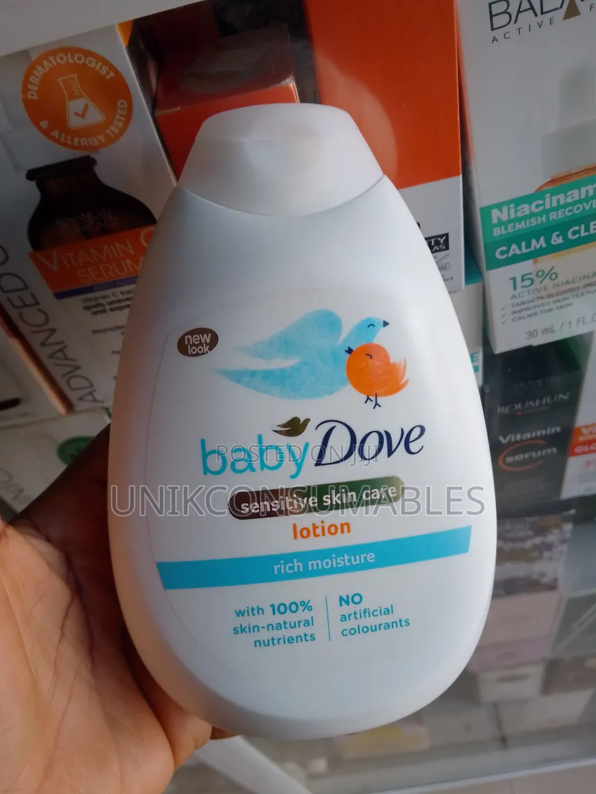 Baby Dove Sensitive Skin Care Lotion Rich Moisture 400ml