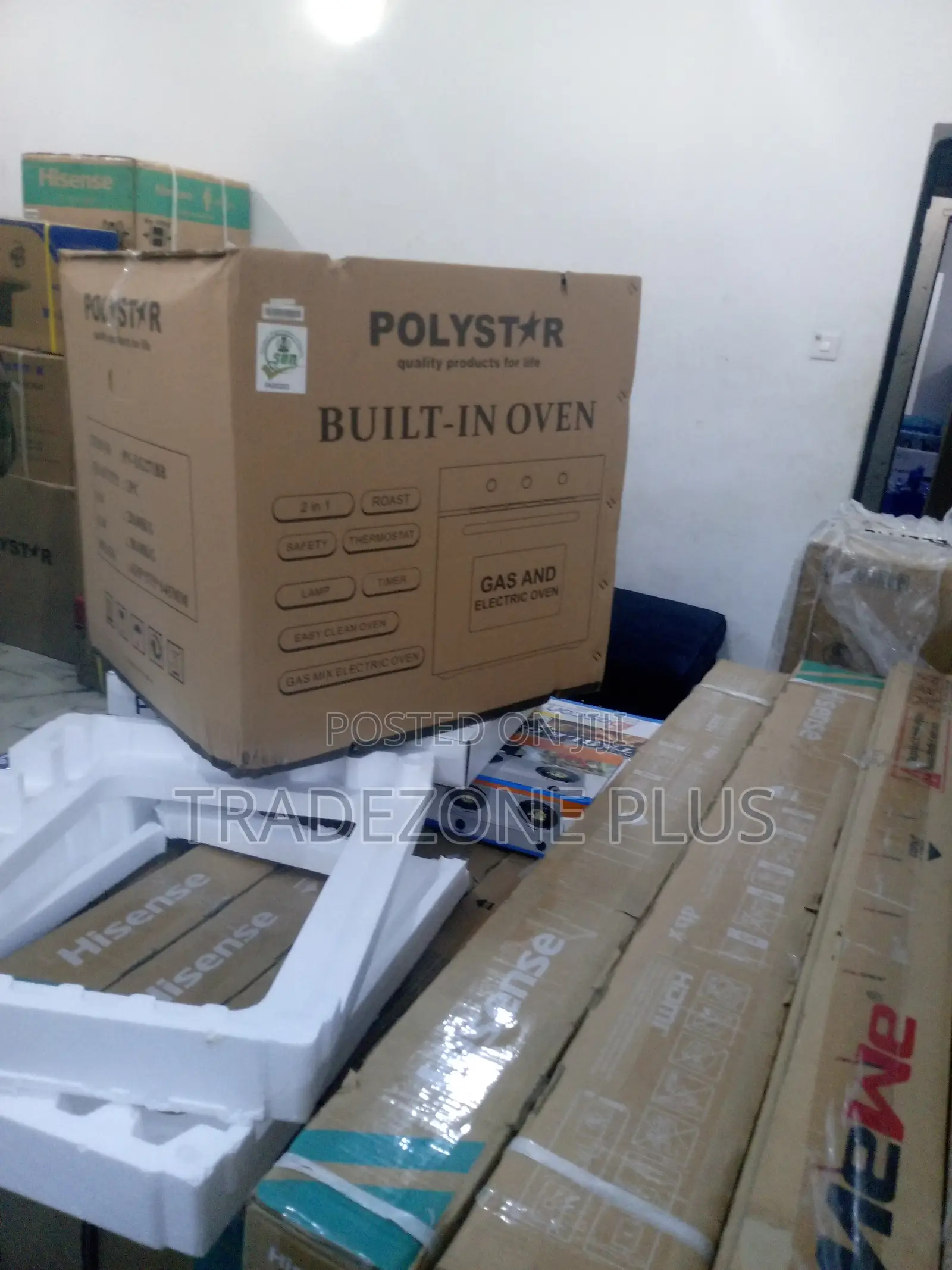 Unique Polystar Eletric and Gas Inbuilt Oven