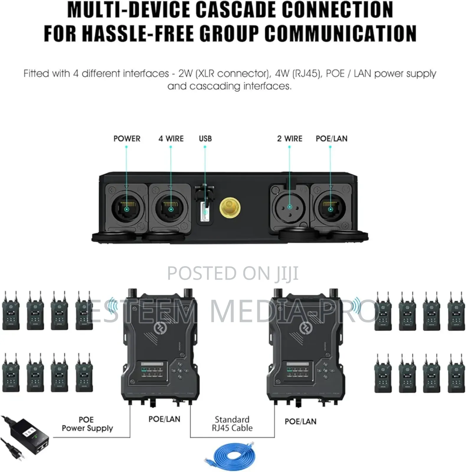 Hollyland Solidcom M1 8 Belts Wireless Intercom
System-8b