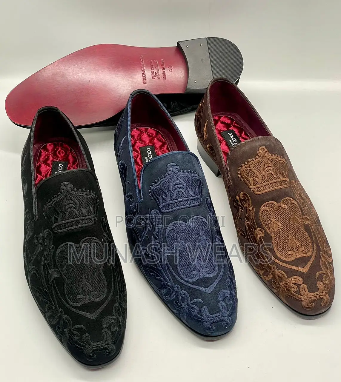 Original Italian Velvet D G Shoe