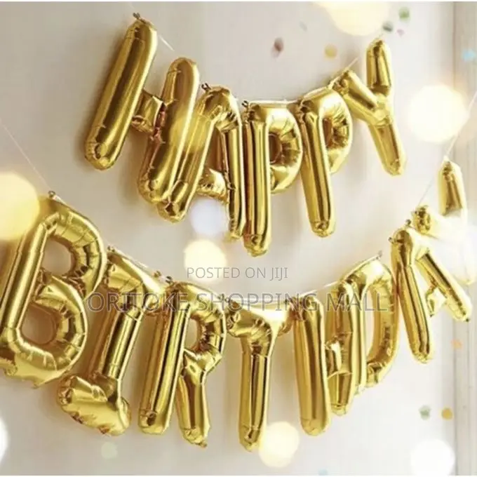 Happy Birthday Foil Balloon Set