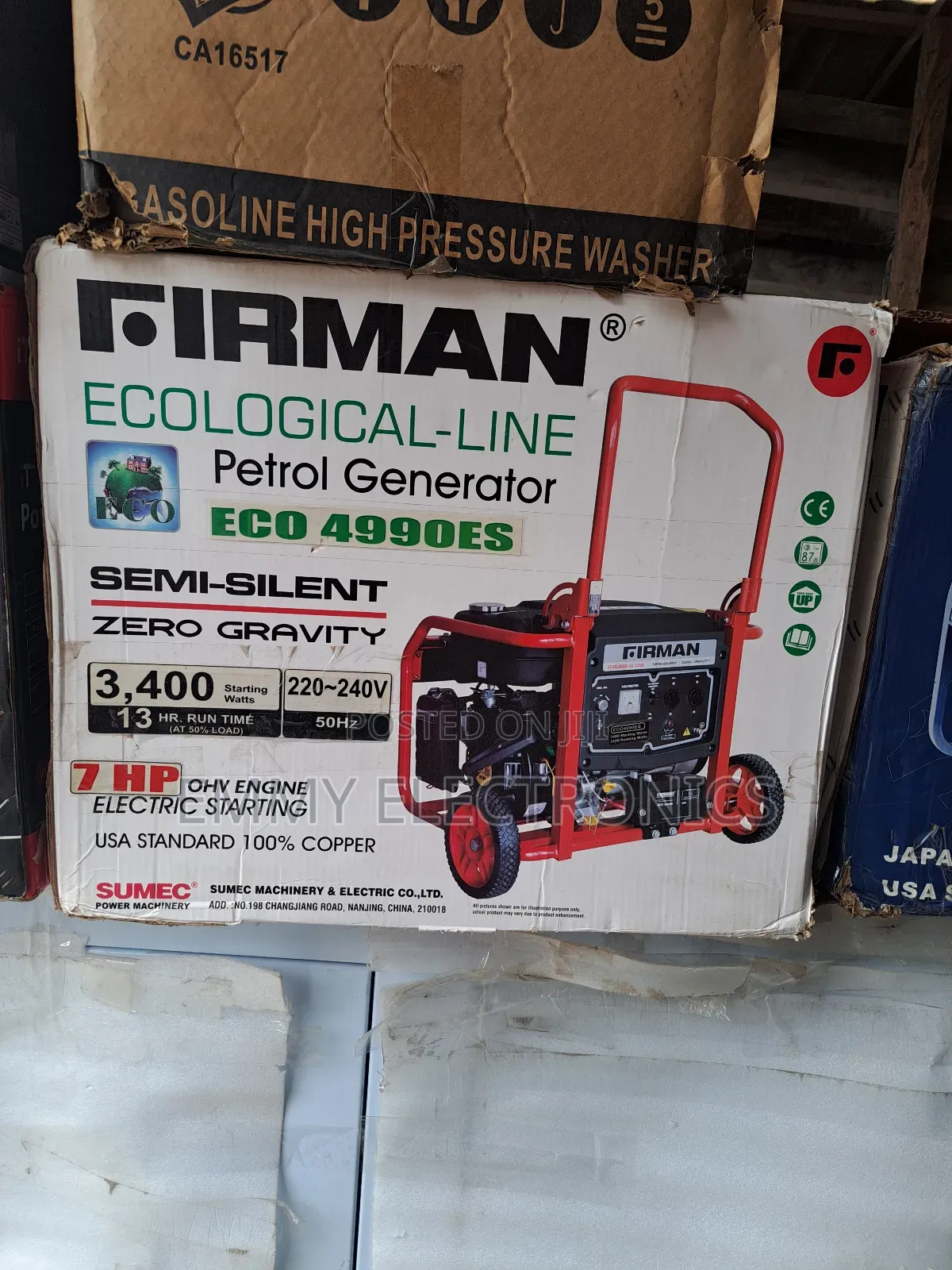 (3.4kva)Firman Petrol Generator 100% Copper Coil