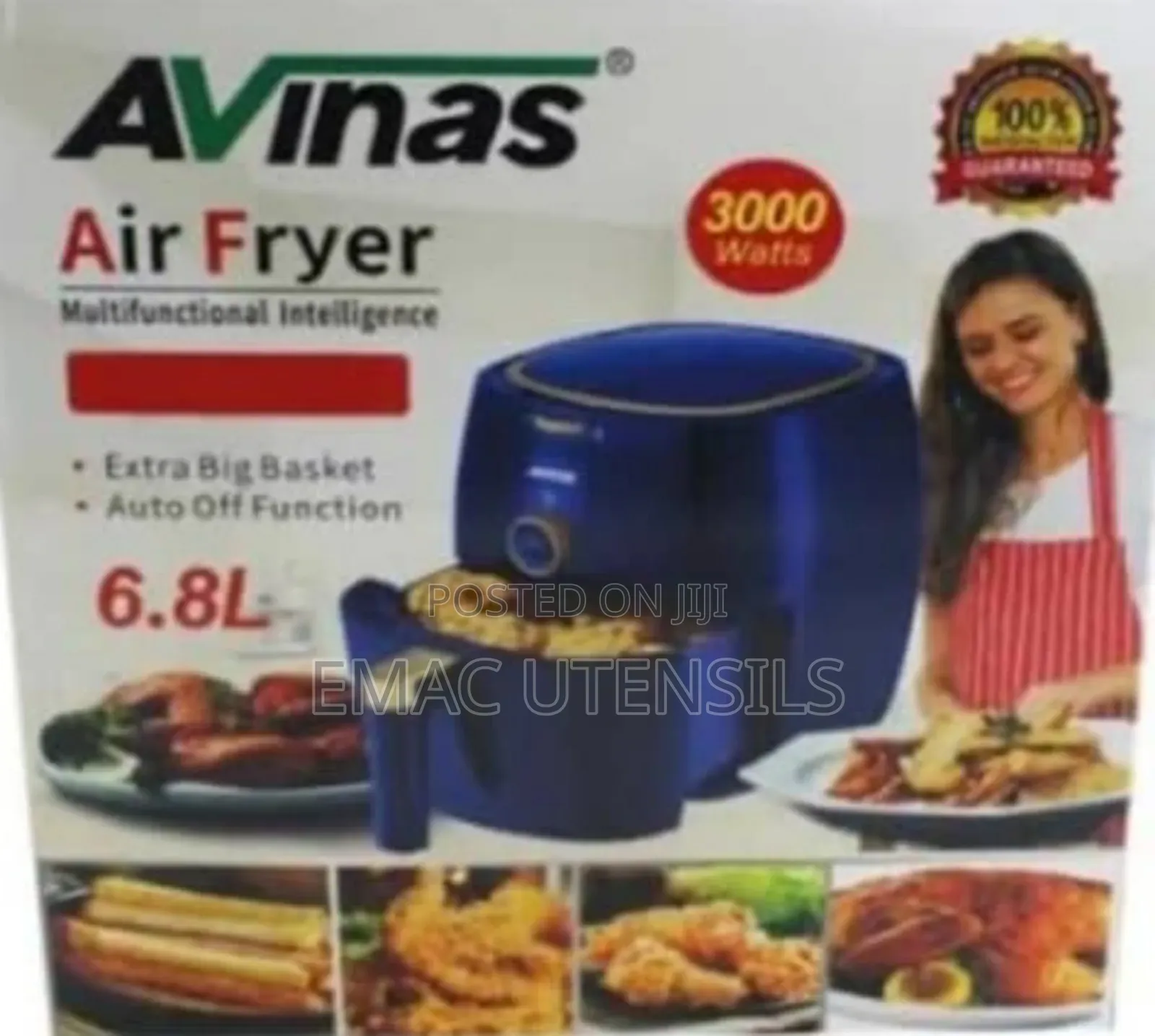AVINAS Multifunctional Electric Oil Free Air Fryer Oven 6.8L