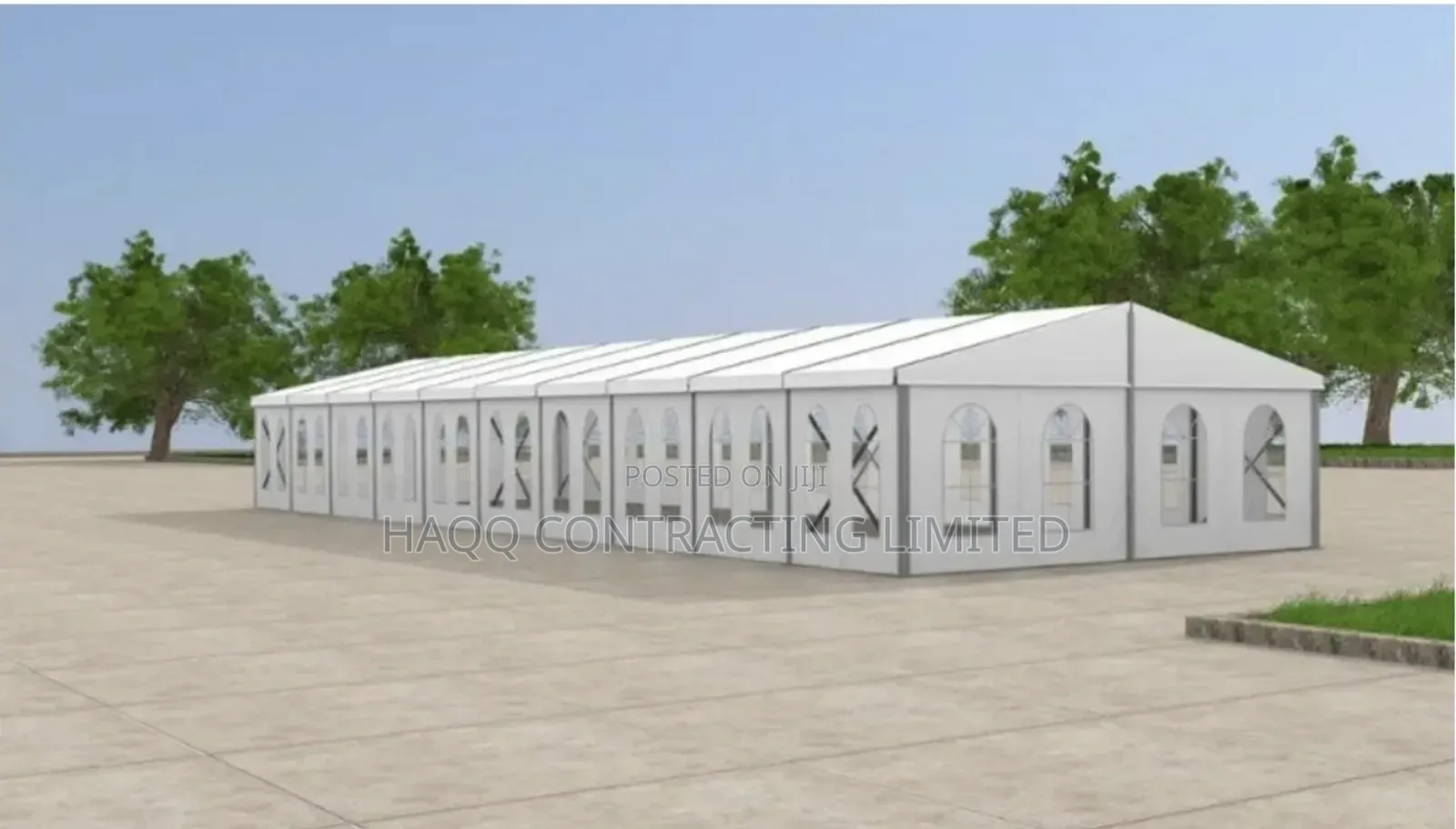 White Aluminum Marquee Tent Construction
