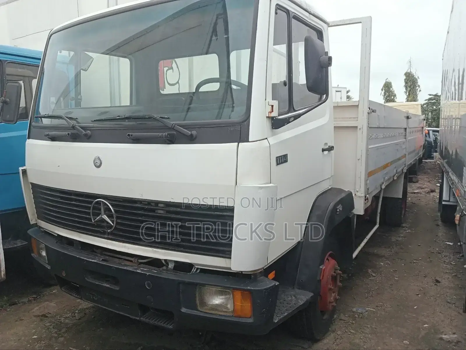Mercedes Benz 1114 Pickup Truck White Colour