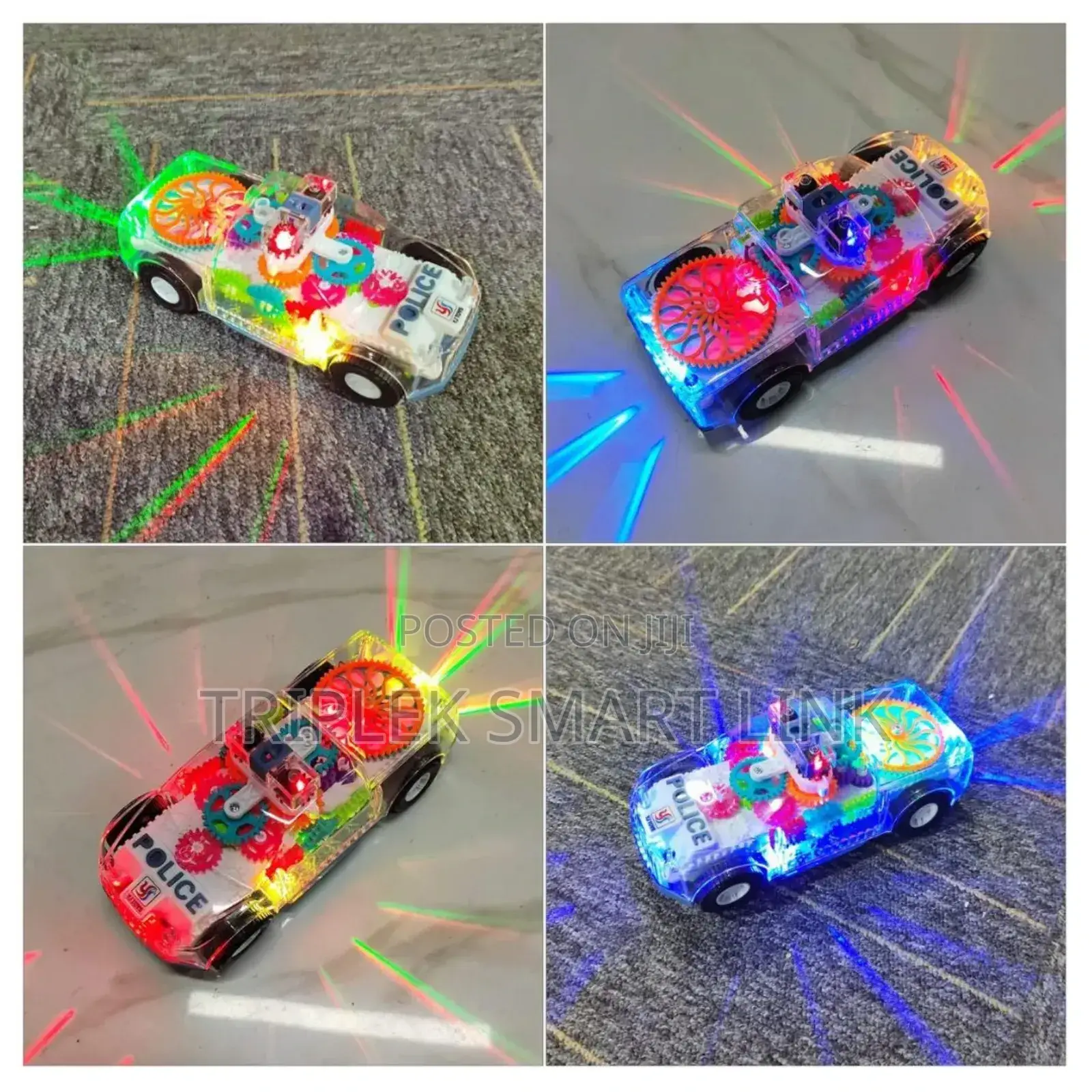 Police Toy Driving Transparent Gear Music Lamp Kids Gift Car