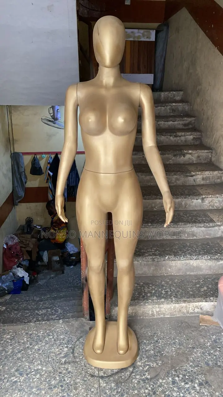 Size 10 Gold Painted in Nigeria Female Mannequin