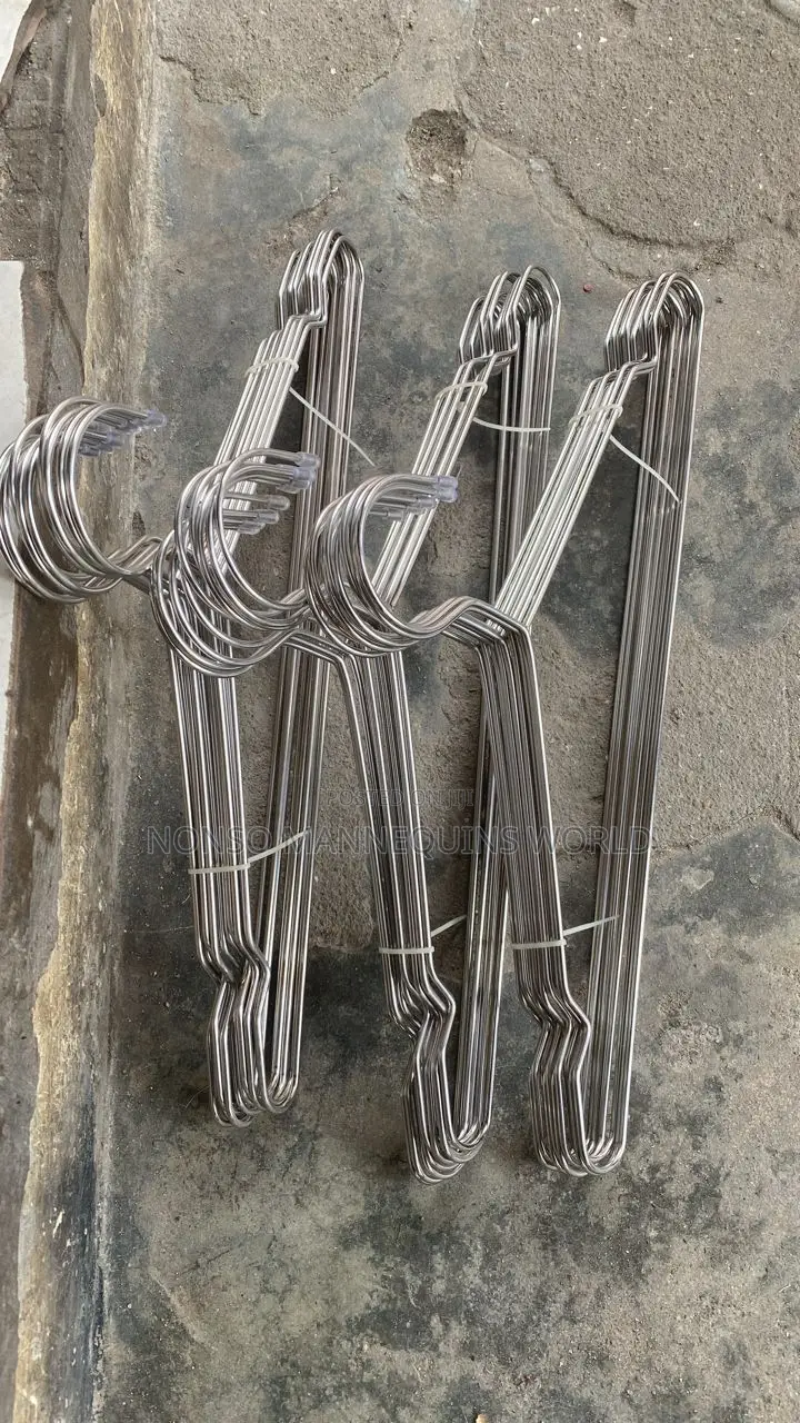 Neat Sets Of Stainless Steel Clothes Hangers