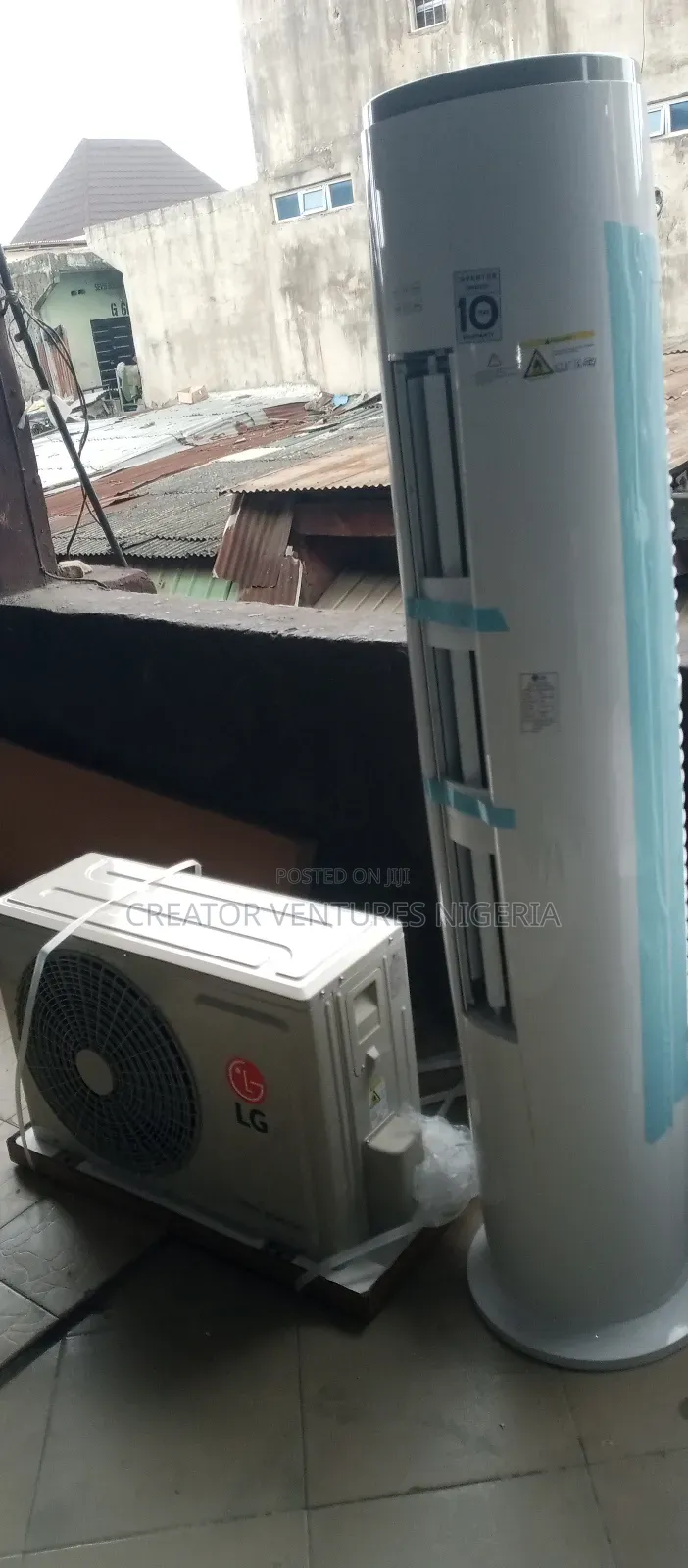 Lg Inverter Tower Floor Standing Package Unit Ac,R10a/R32,4d