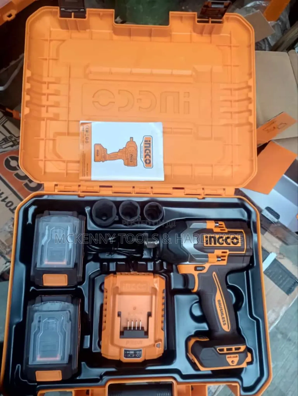 Ingco Heavy Duty Cordless Drill Brushless Impact Wrench