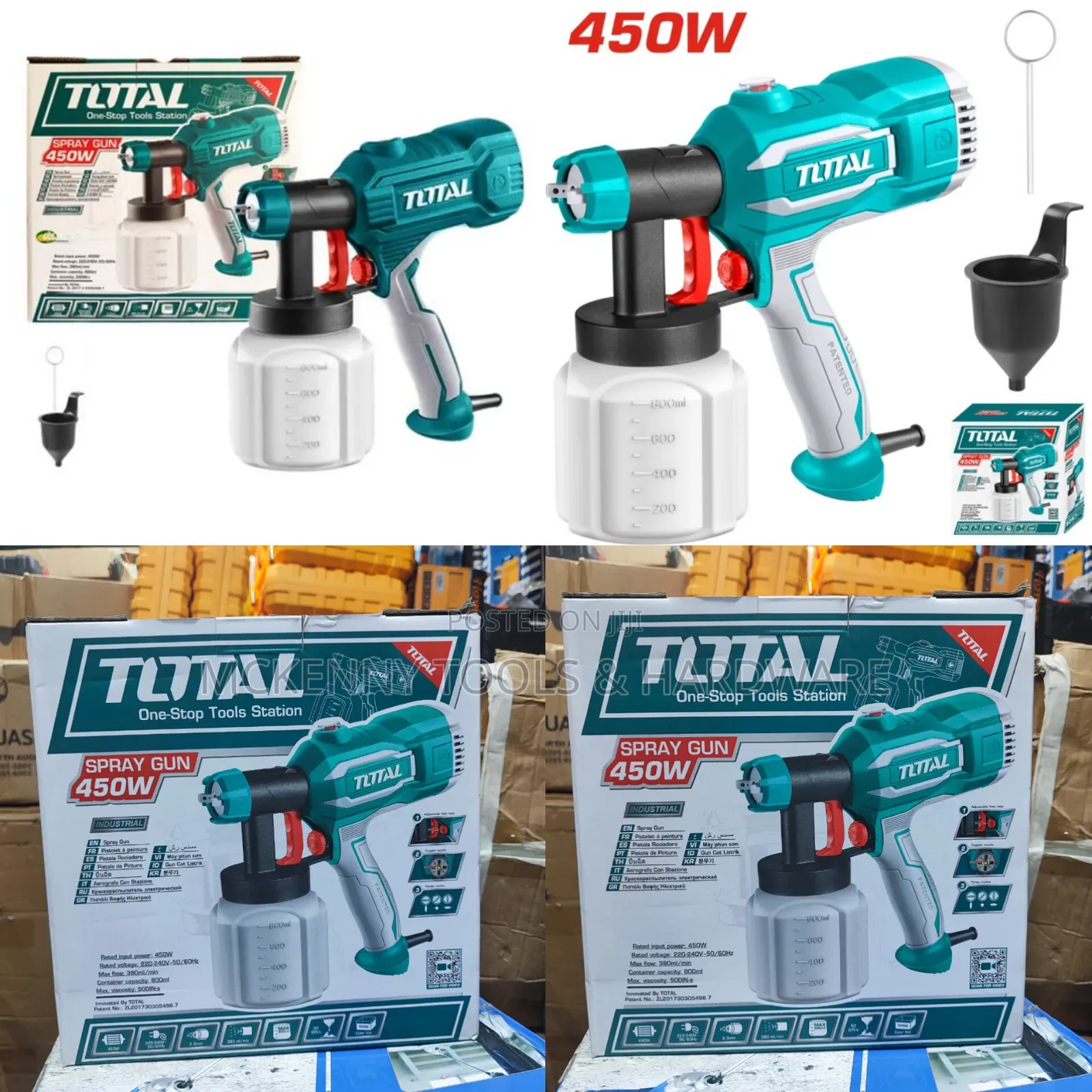 Total Electric Spraying Gun 450w