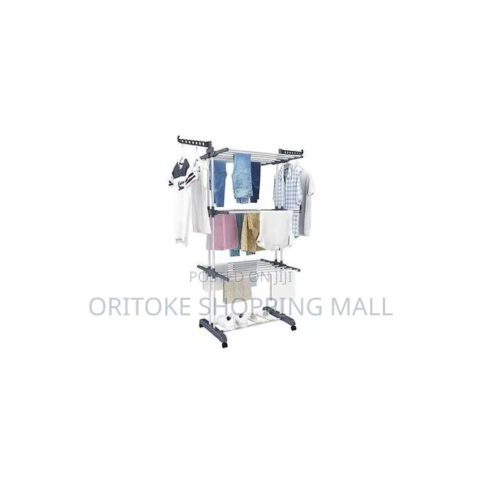 Three Layer Baby Cloth Dryer Rack Indoor/Outdoor- STEEL