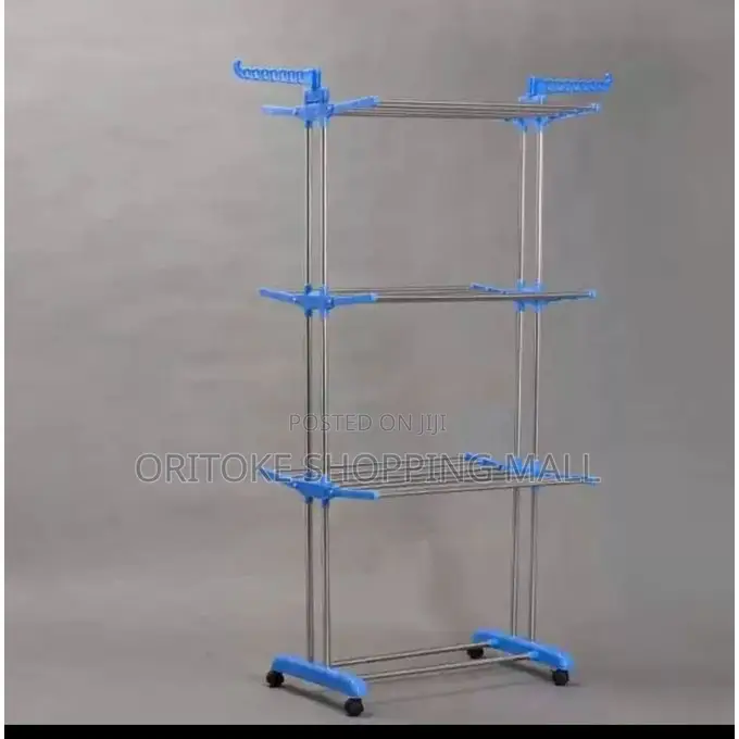 Three Layer Baby Cloth Dryer Rack Indoor/Outdoor- STEEL