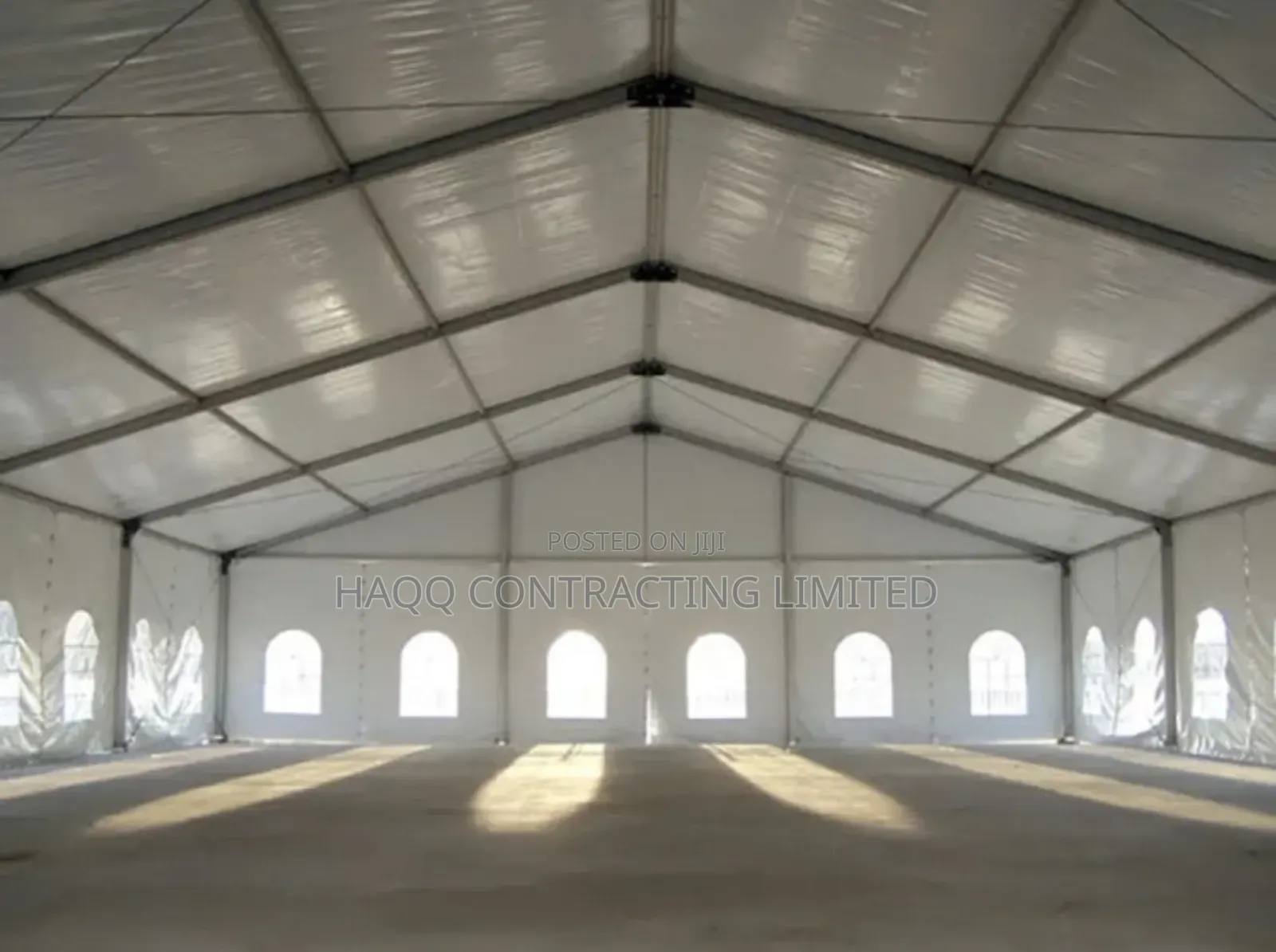 Marquee Tent Construction for 100 to 500 People