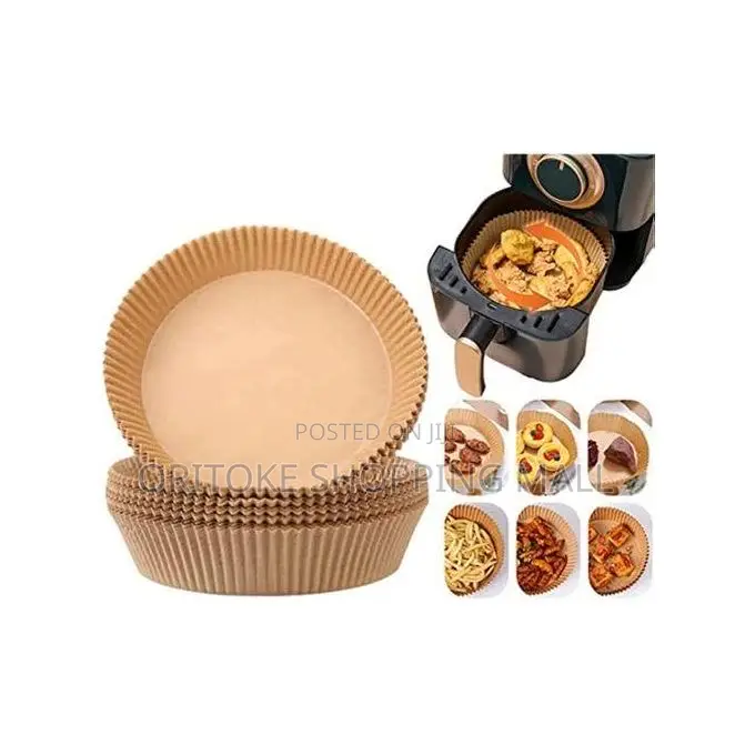50PCS Round Disposable Papers for Air Fryer Liners,Oilproof