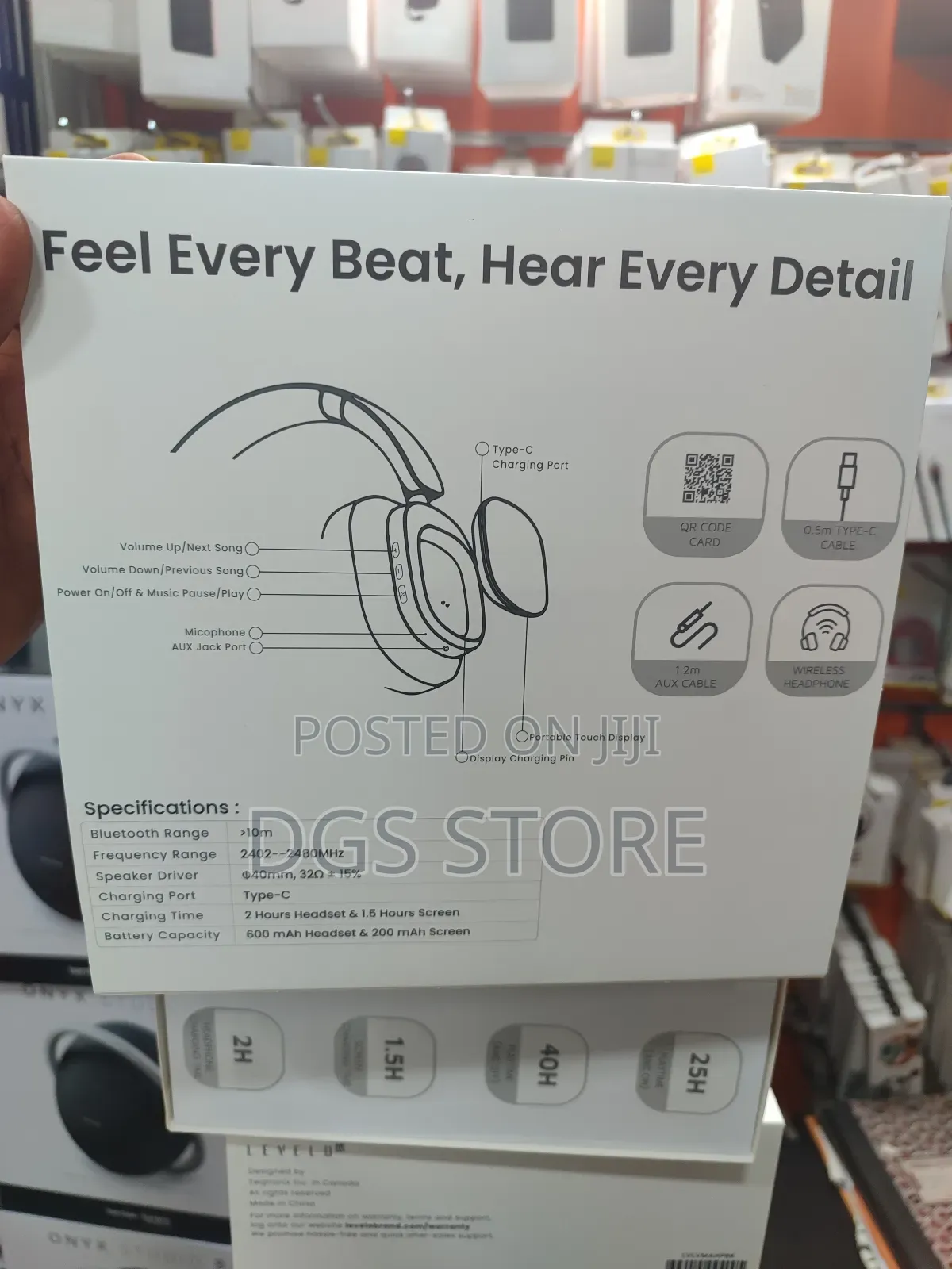 Levelo Vibemaster Wireless Hybrid Headphone
