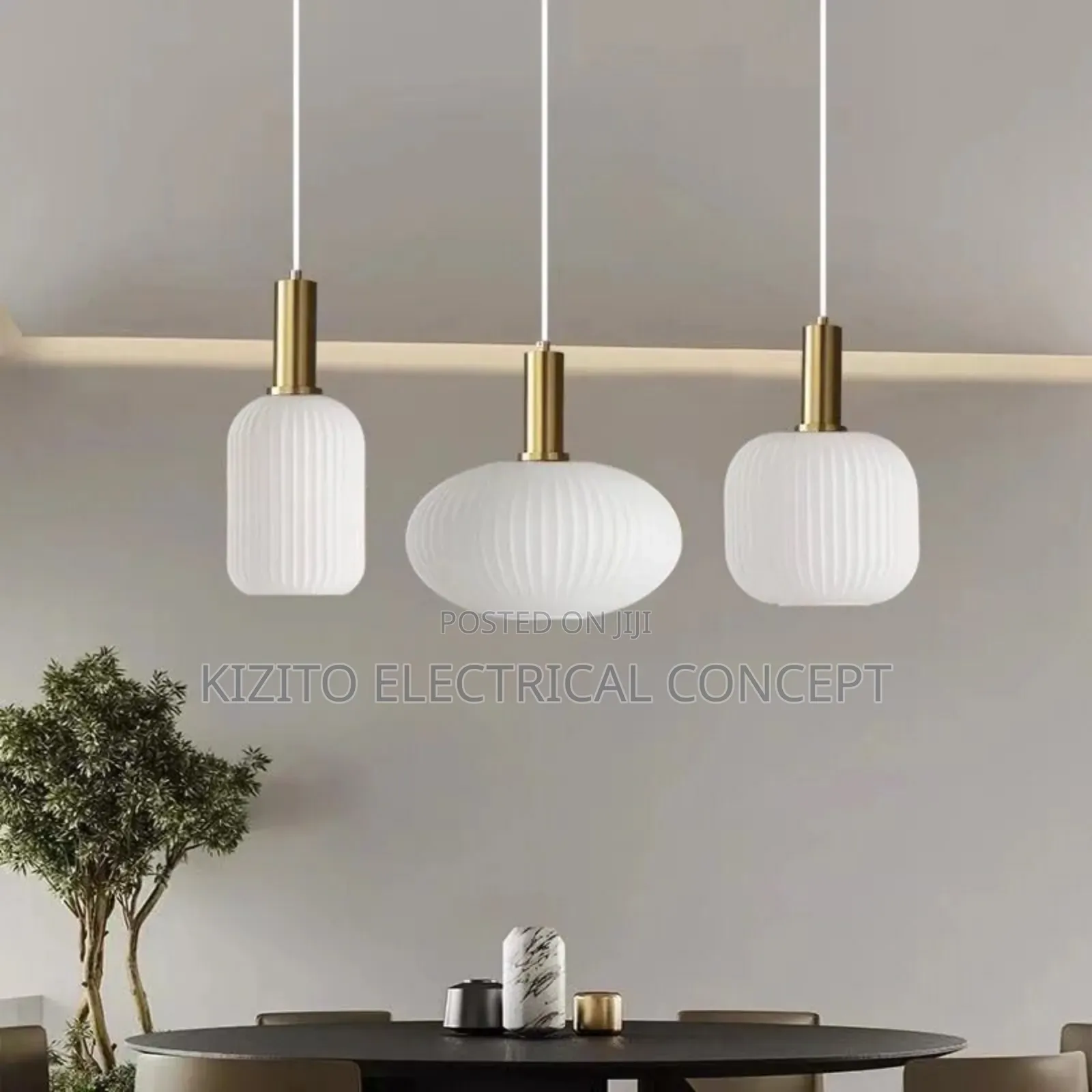 White Glass Dropping Luxury Nodic Pendant