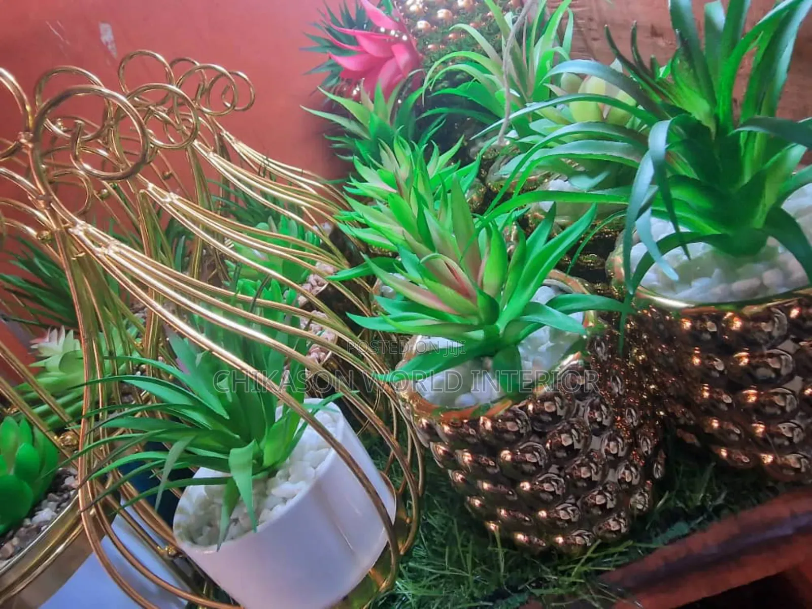 Potted Table and Shelf Flowers