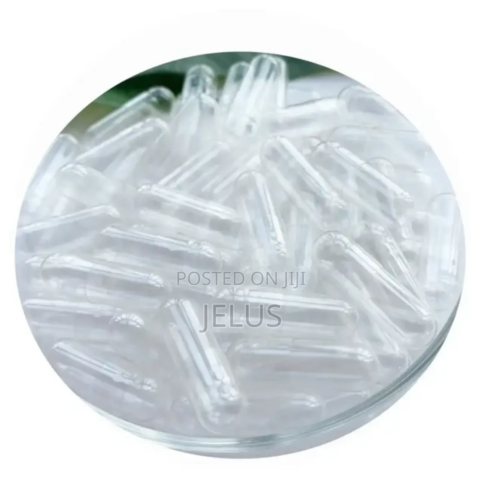 Gelatin Capsules, Pure Bone Glue/Hpmc. Transparent, Size 0.