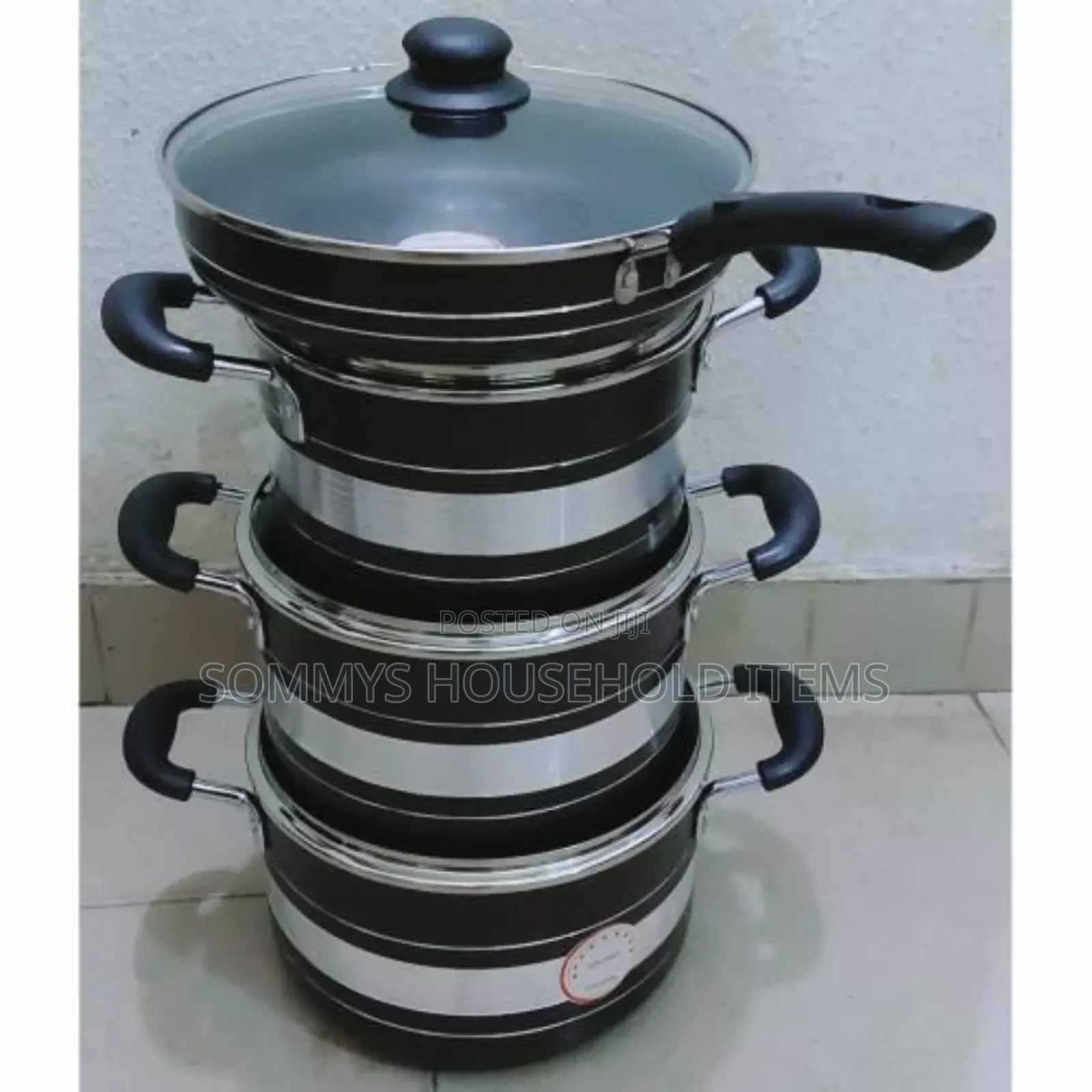 8pcs Hoffner 801 Non Stick Cookware Pot Set With Frypan .