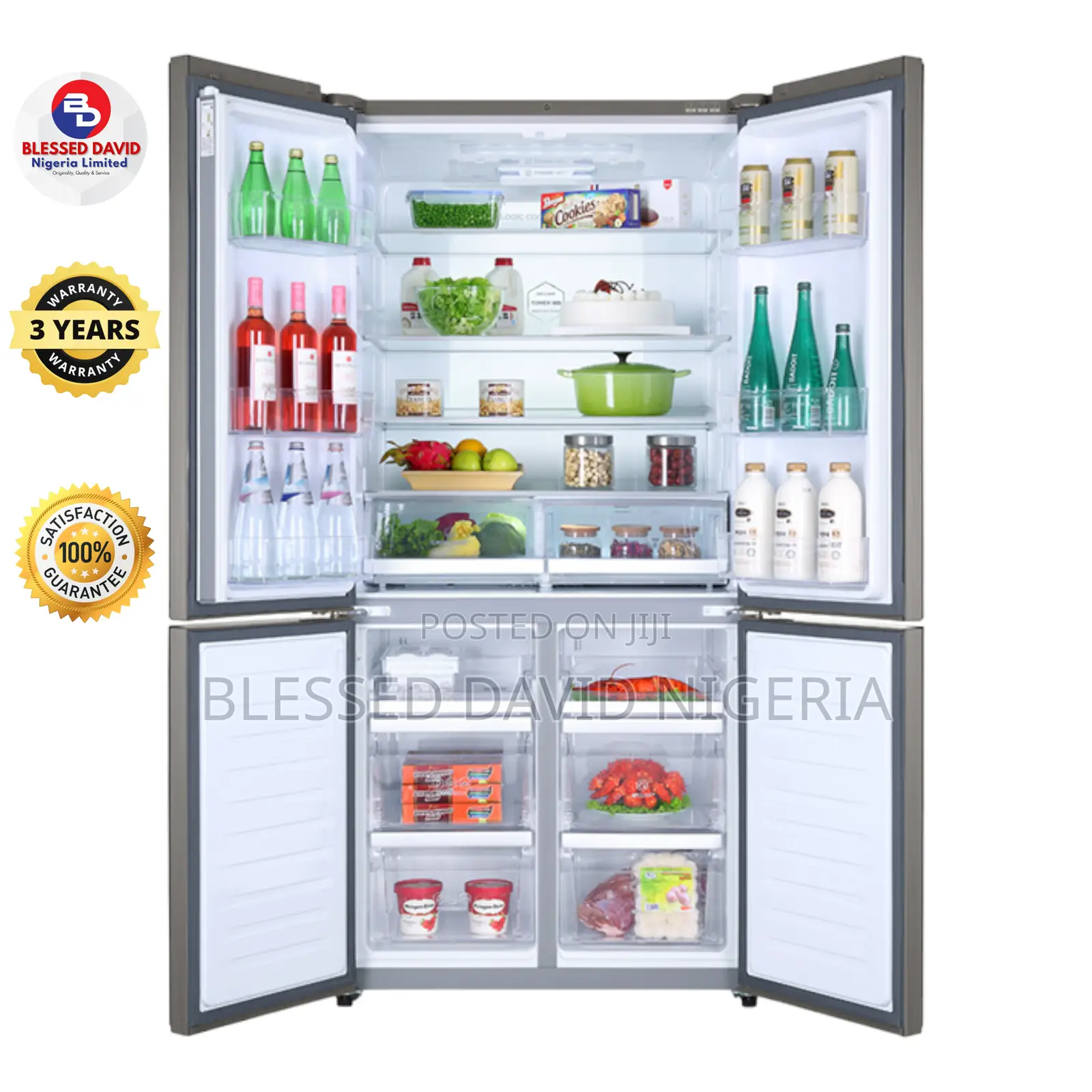 Haier Thermocool 610L Side by Side Refrigerator - HTF-610DM7