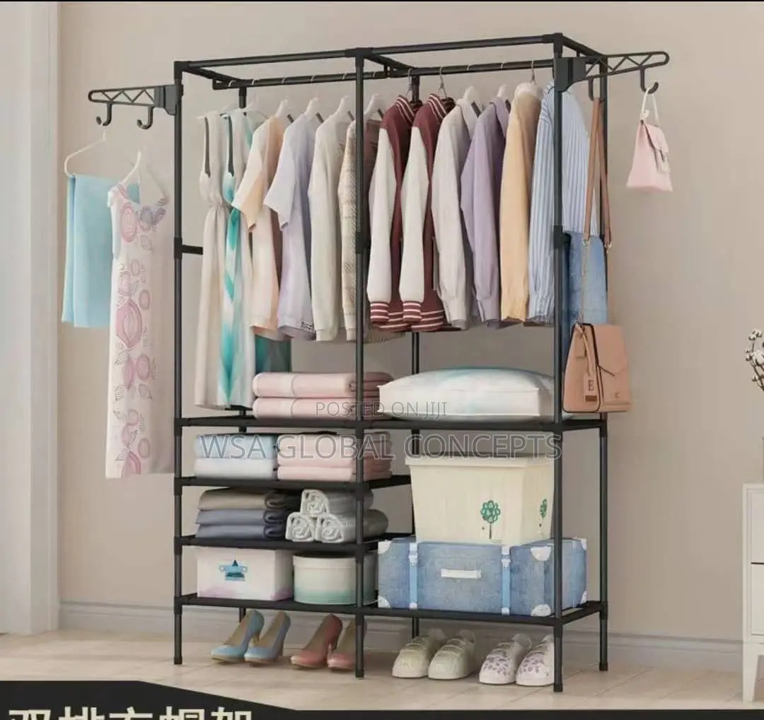 Open Portable Wardrobe Strong Steel