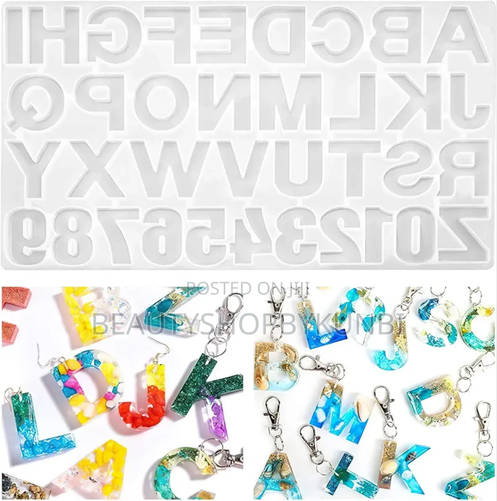 Epoxy Resin Alphabet Mold/Alpha Numeric Resin Mold