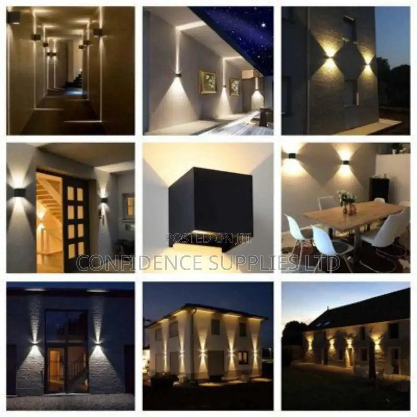 Modern Adjustable Square Outdoor Wall Lamp