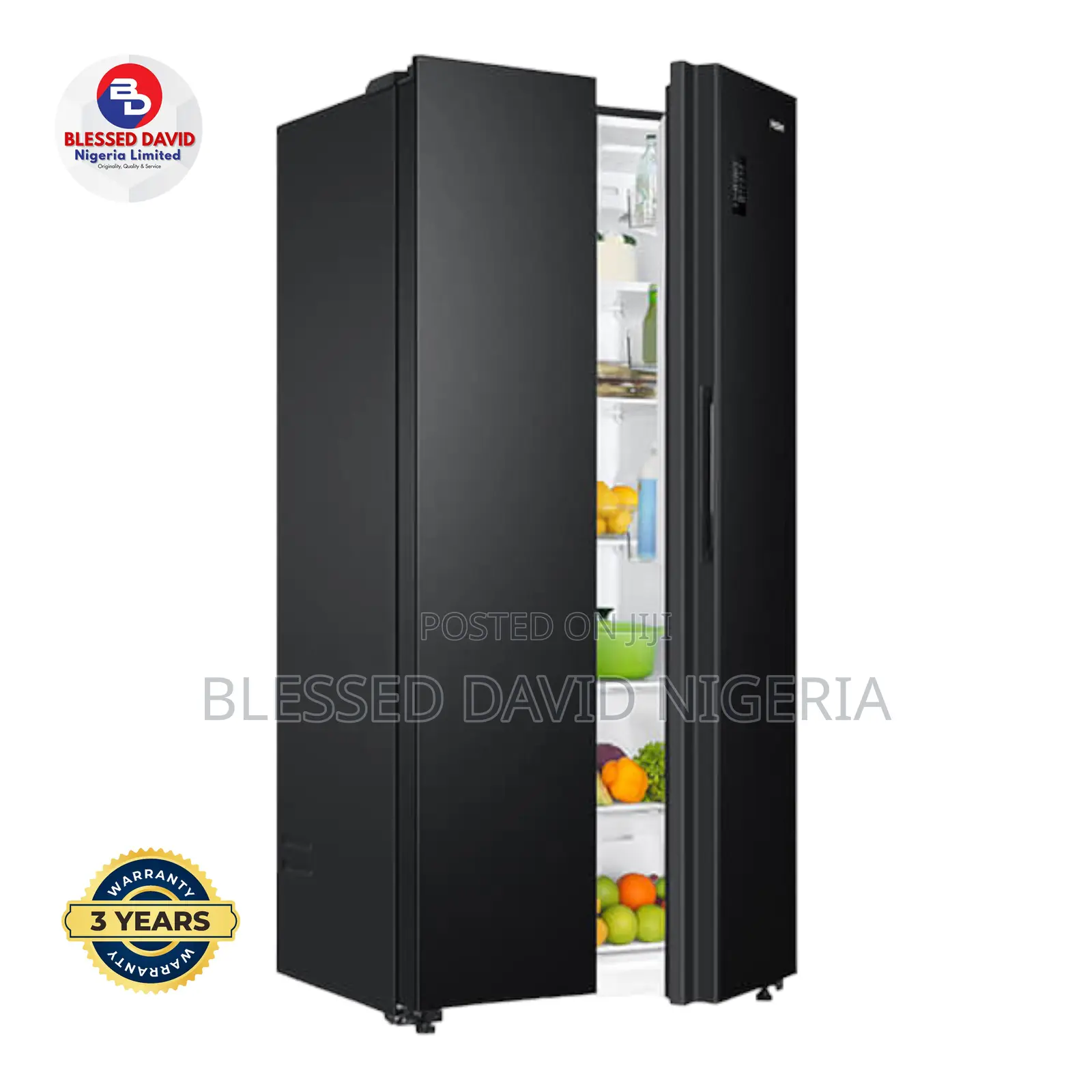 Haier Thermocool 510L Side by Side Refrigerator - HRF-520IBS