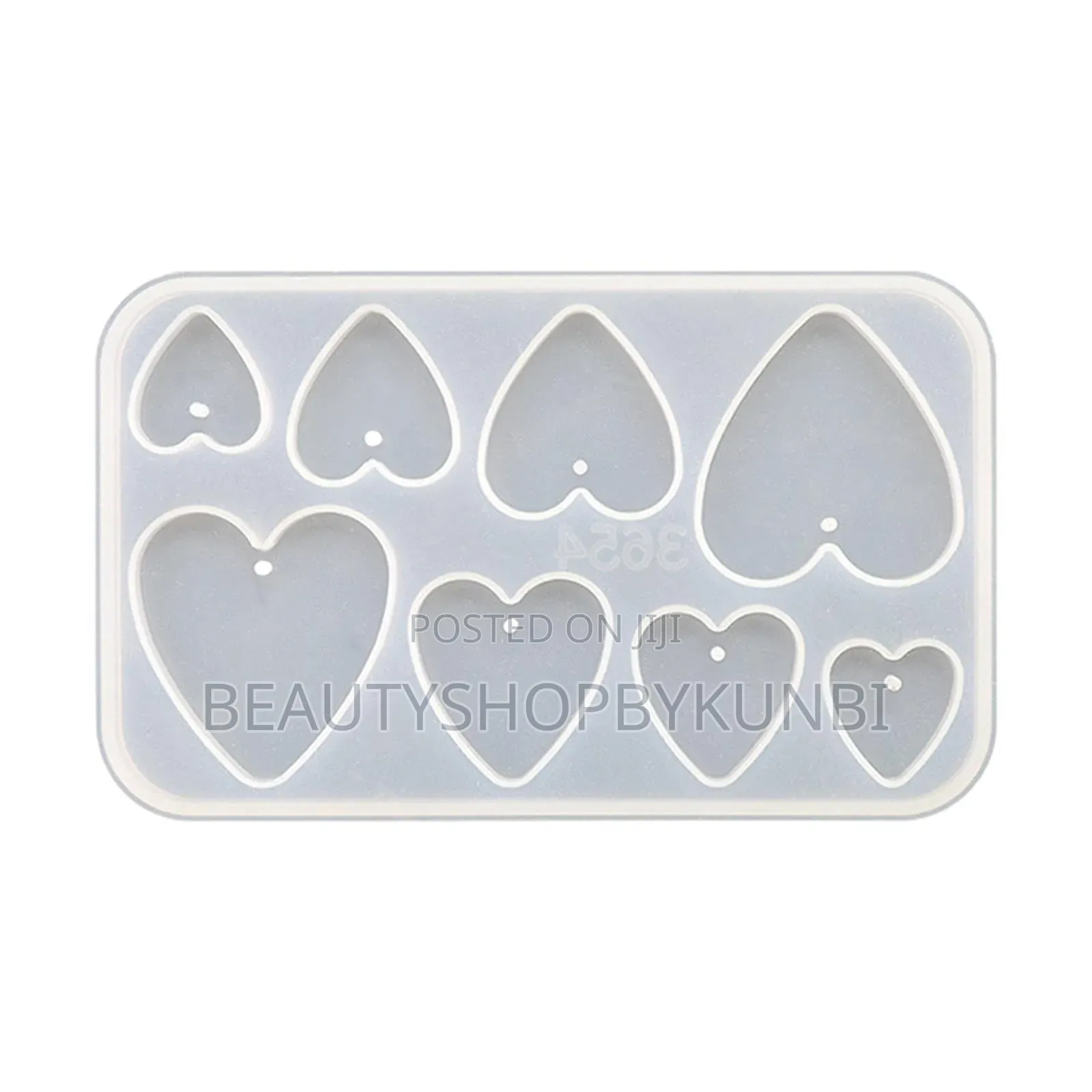 Heart Shaped Earrings Keyrings Pendant Resin Mold