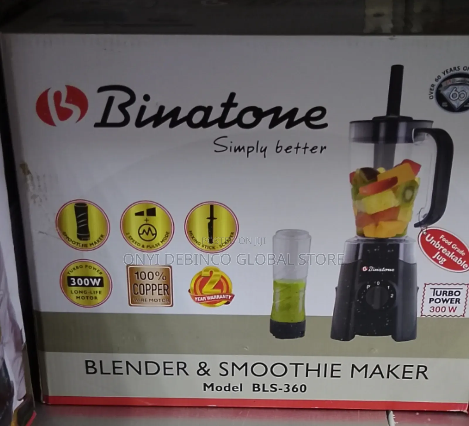 Binatone Blender, Grinder and Smoothie Maker