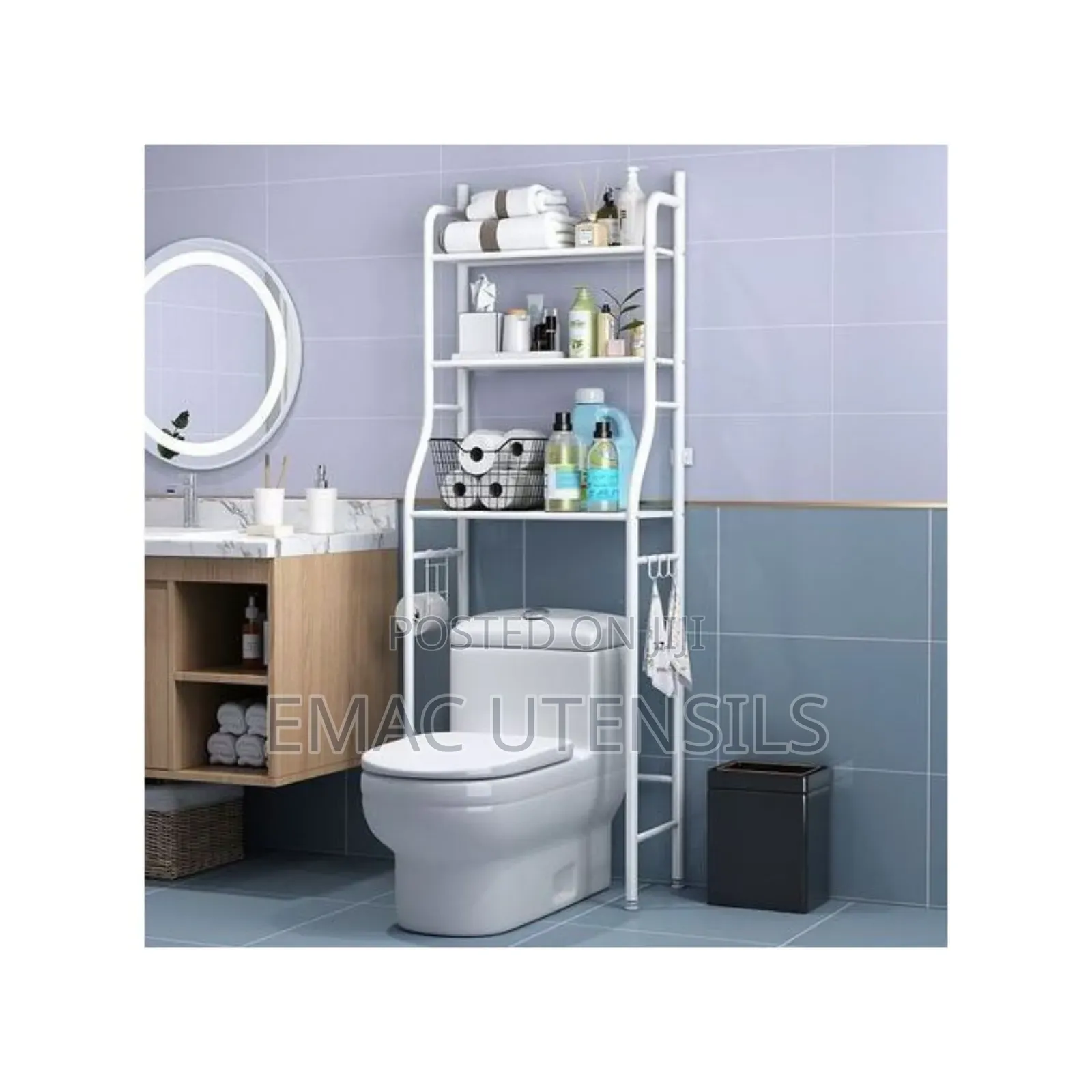Toilet/ Bathroom Storage Rack, Shelve Organizer, Space.
