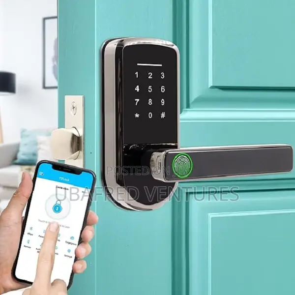 Smart Door Lock With Handle, Fingerprint Door Lock
