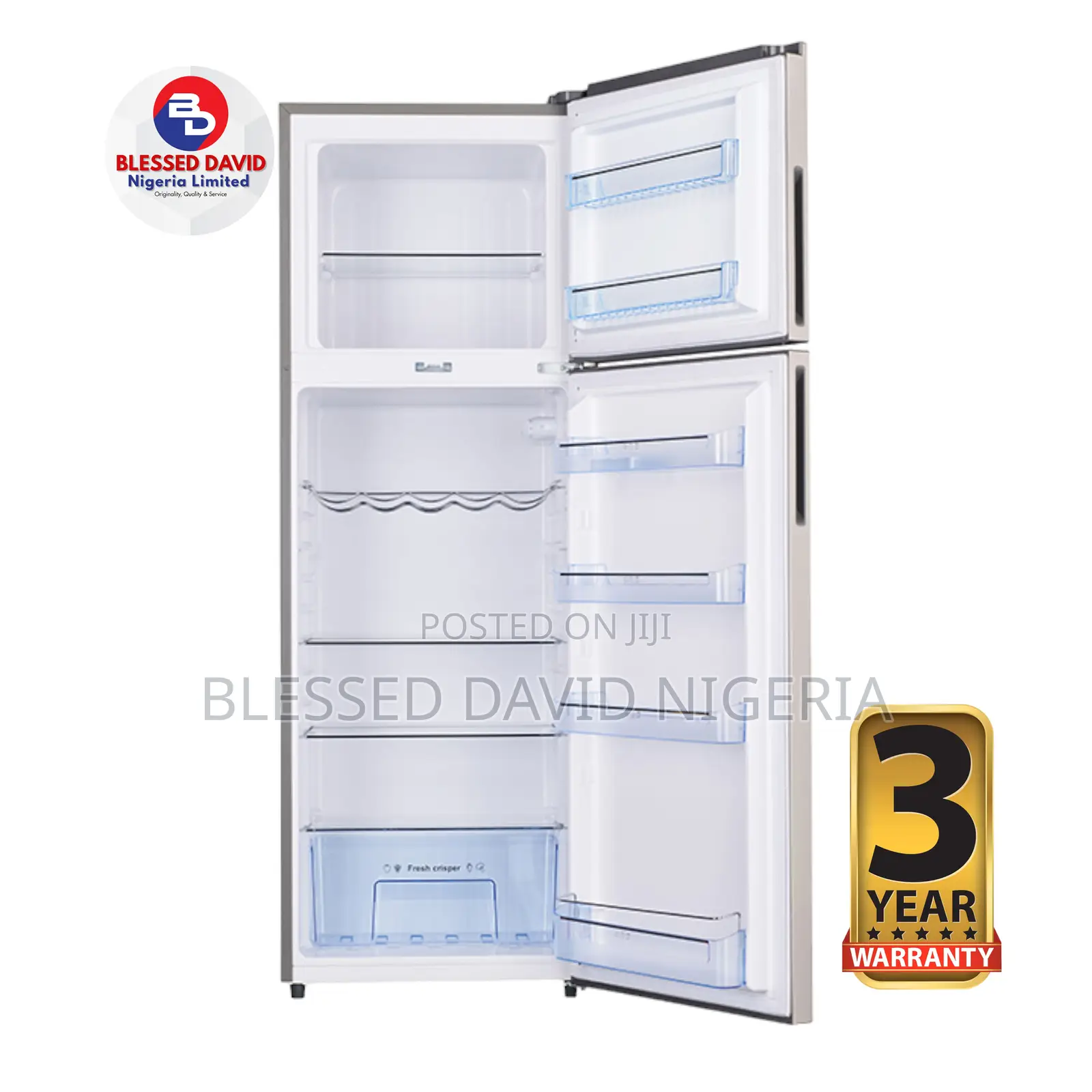 Haier Thermocool 320L Double Door Refrigerator - HRF 320BLUX
