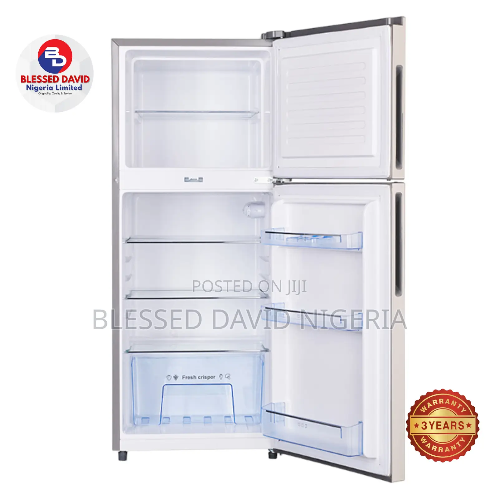 Haier Thermocool 185L Double Door Refrigerator - HRF-185BLUX