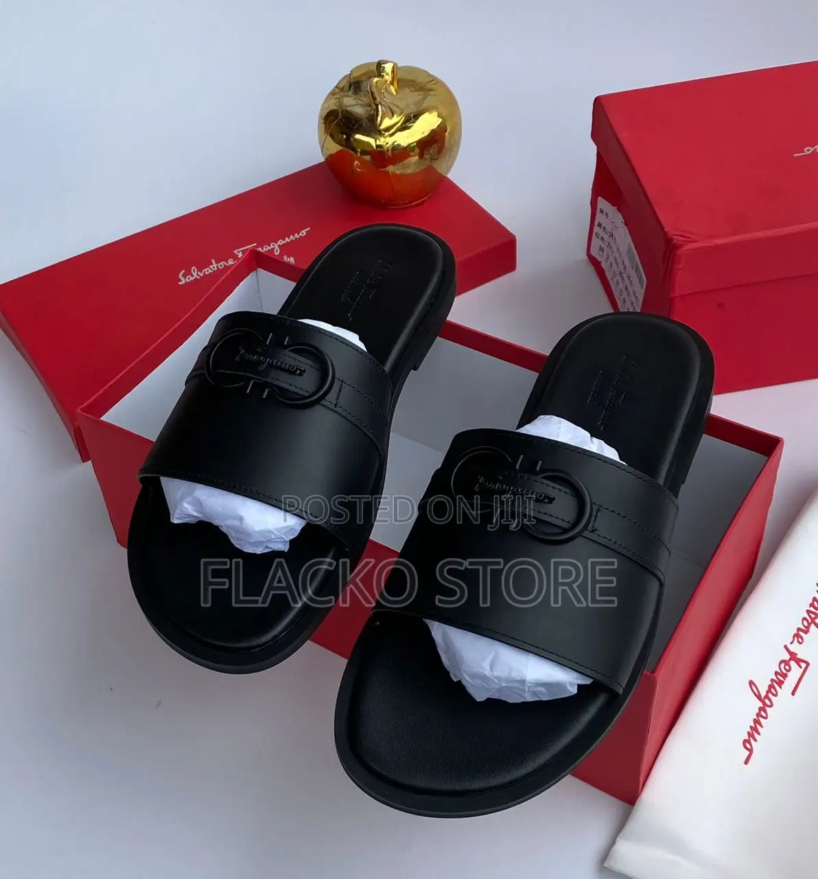 Original Salvatore Ferragamo Leather Slippers