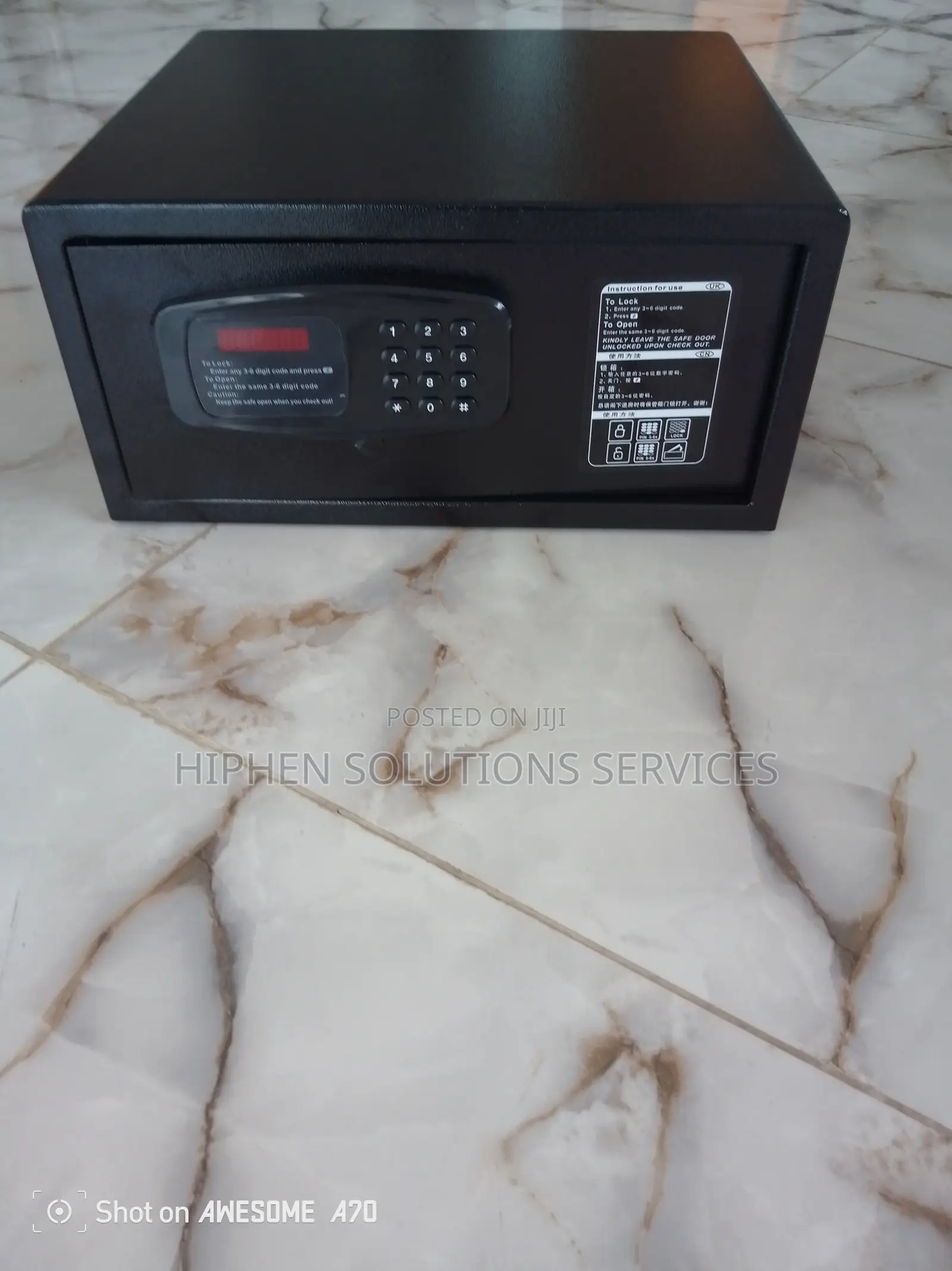 Home Office Security Large Digital Steel Safe Box