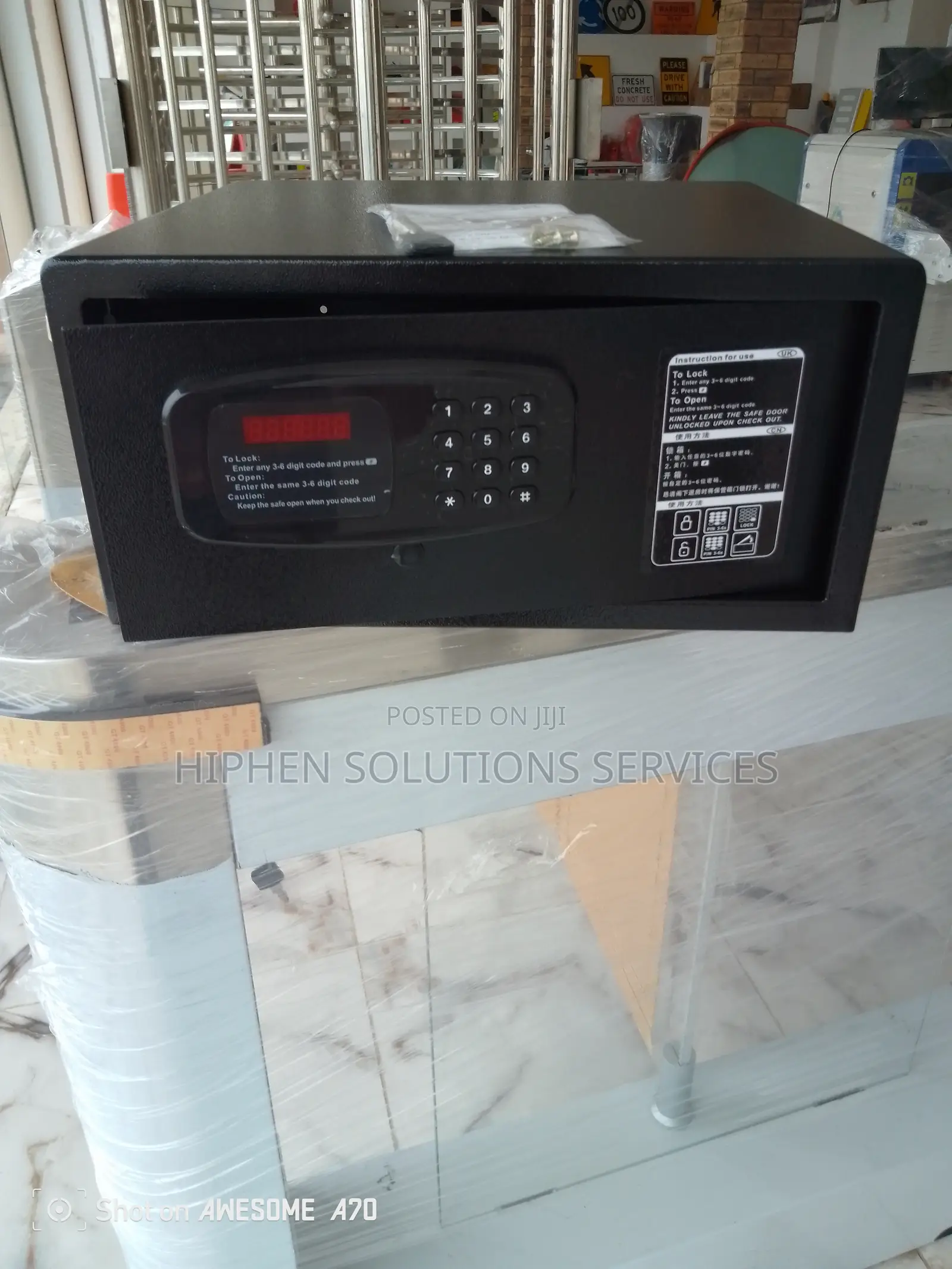 Steel Office Hotel Home Safe With 2 Passwords