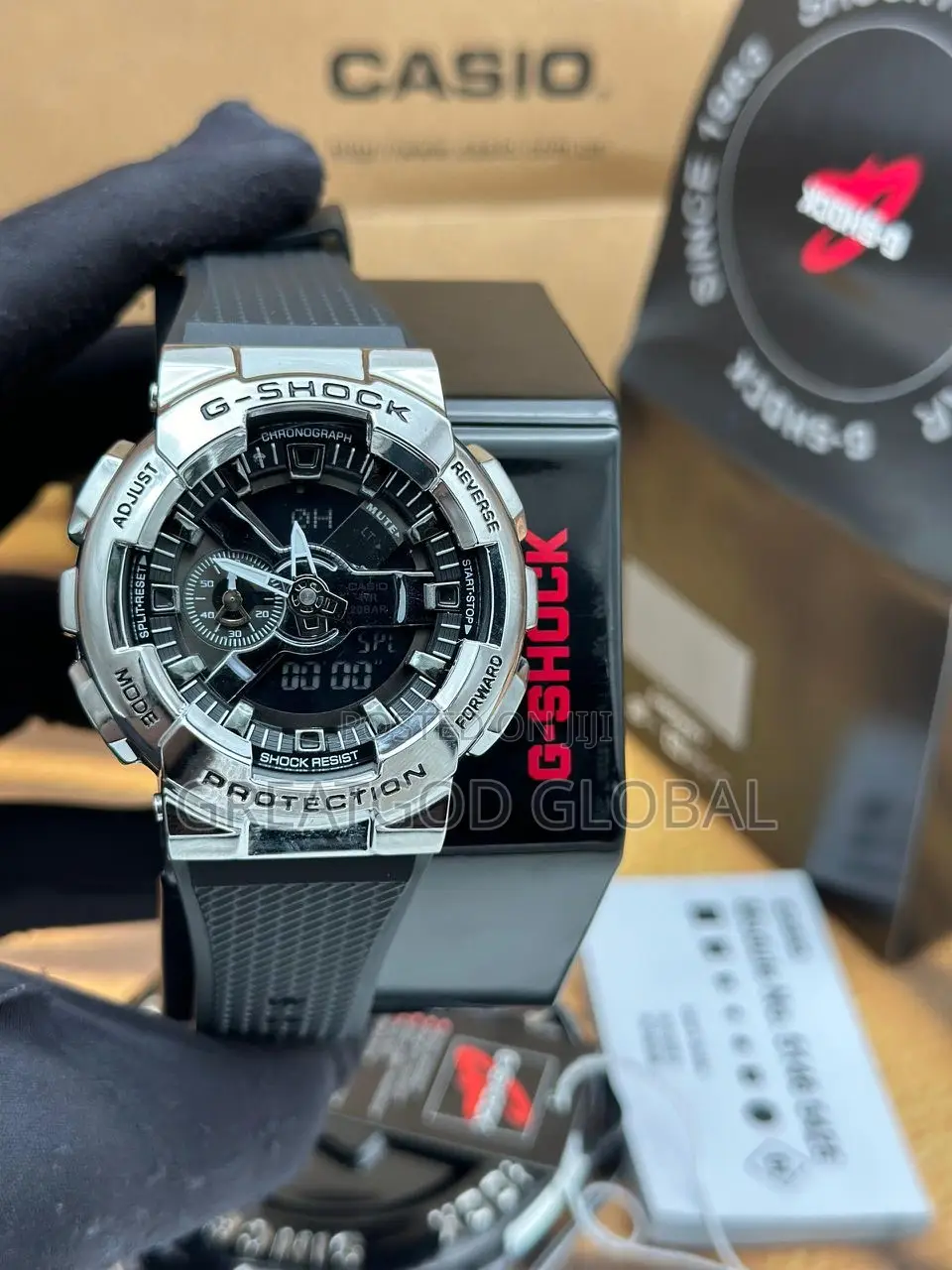 Casio G-Shock Stainless Steel Bezel GM-110-1A