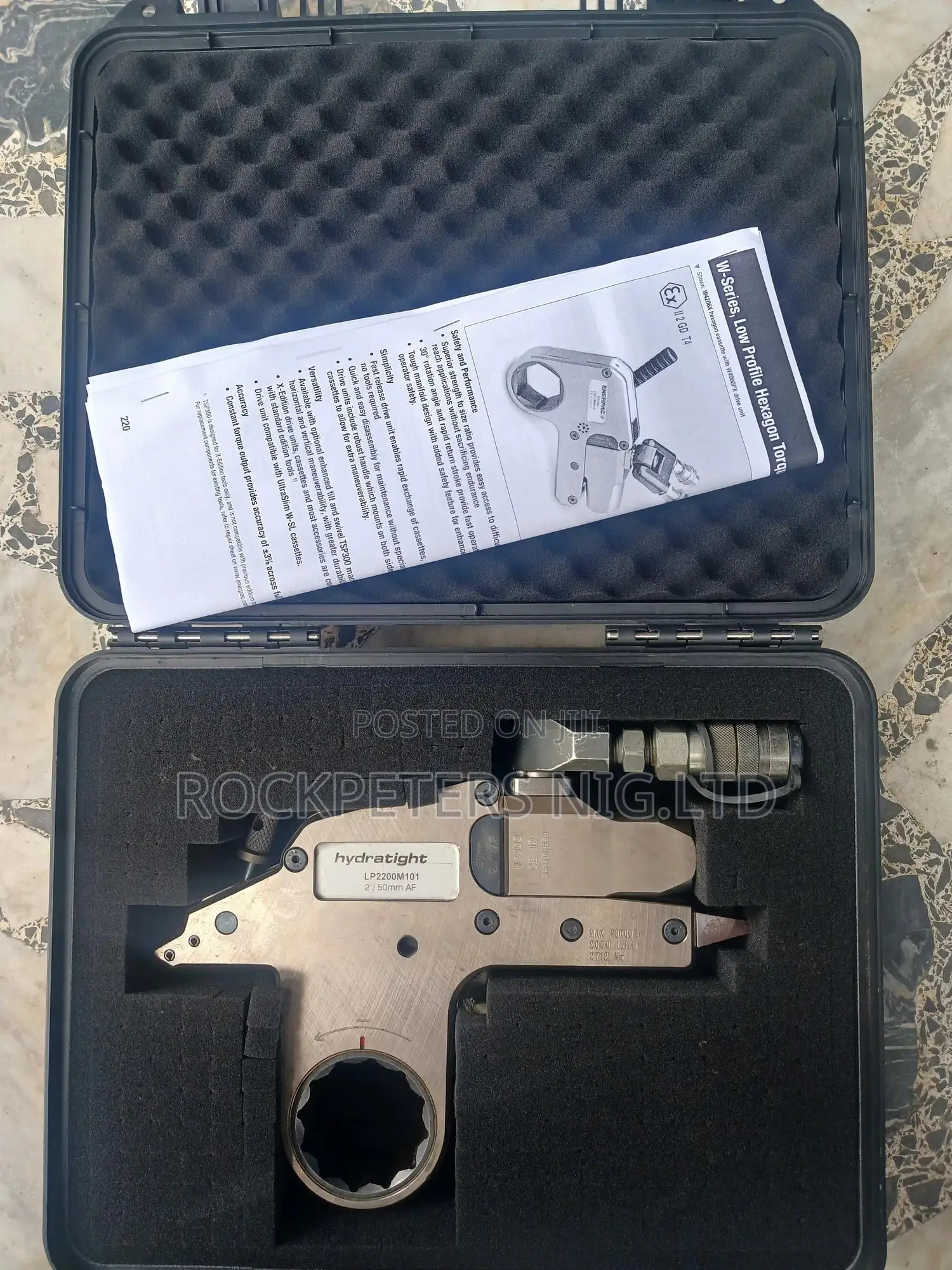 2" Hydratight Hydrualic Torque Wrench Ft.W2000 Low Profile Drive Unit