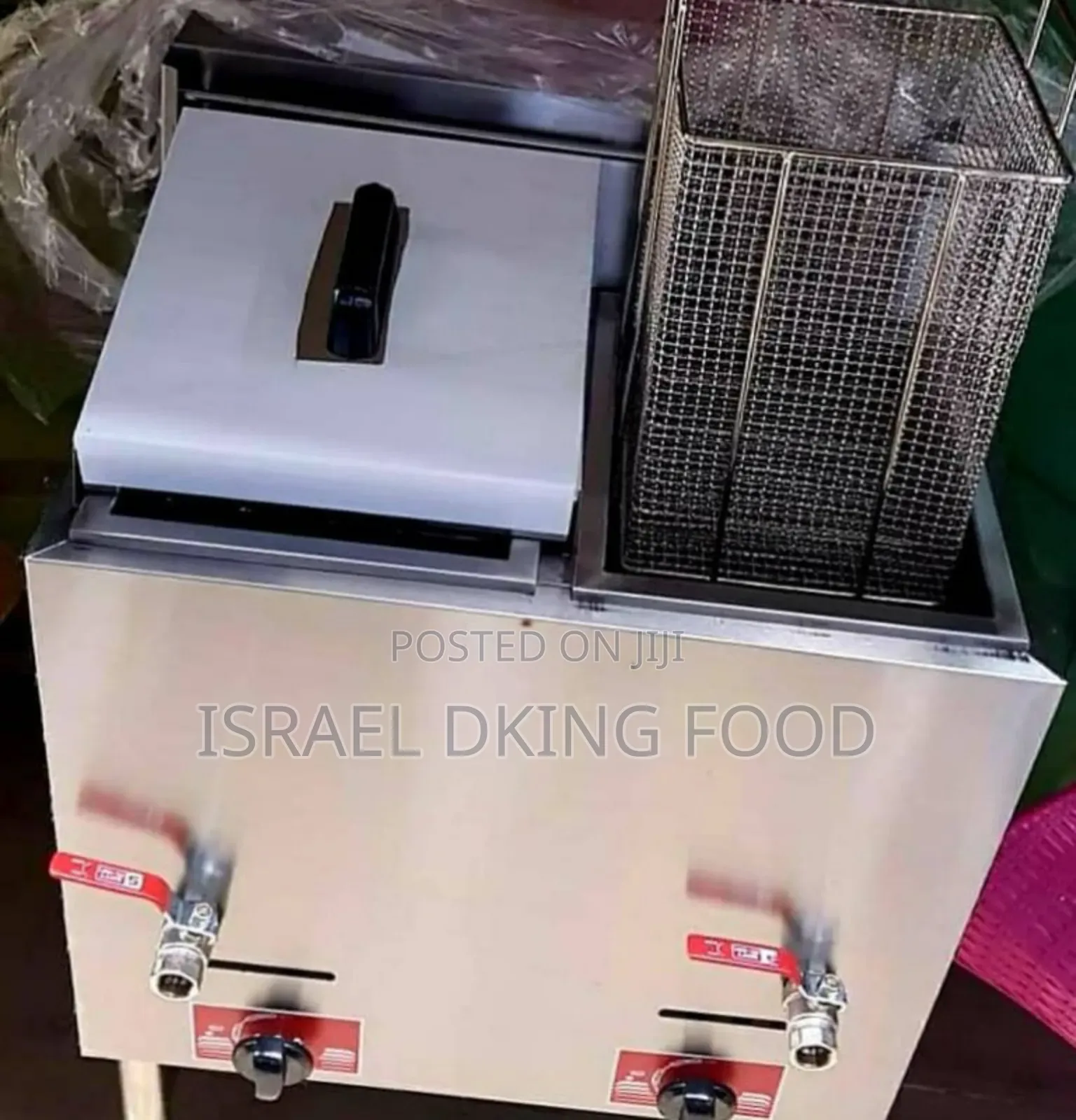 40liters Foreign Industrial Double Basket Deep Fryer Stand