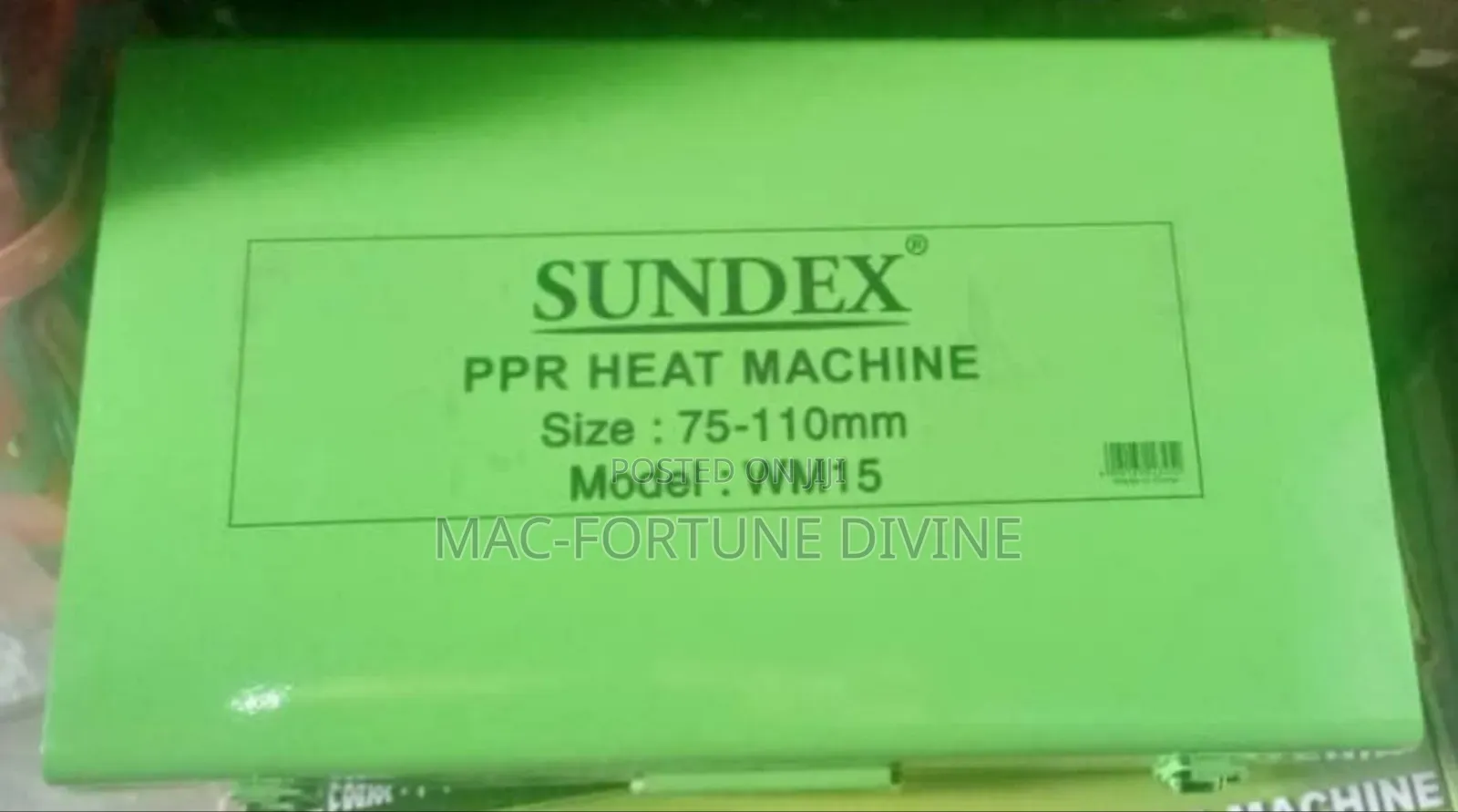 SUNDEX PPR Heat Machine Size 75 - 110mm Model: WM15