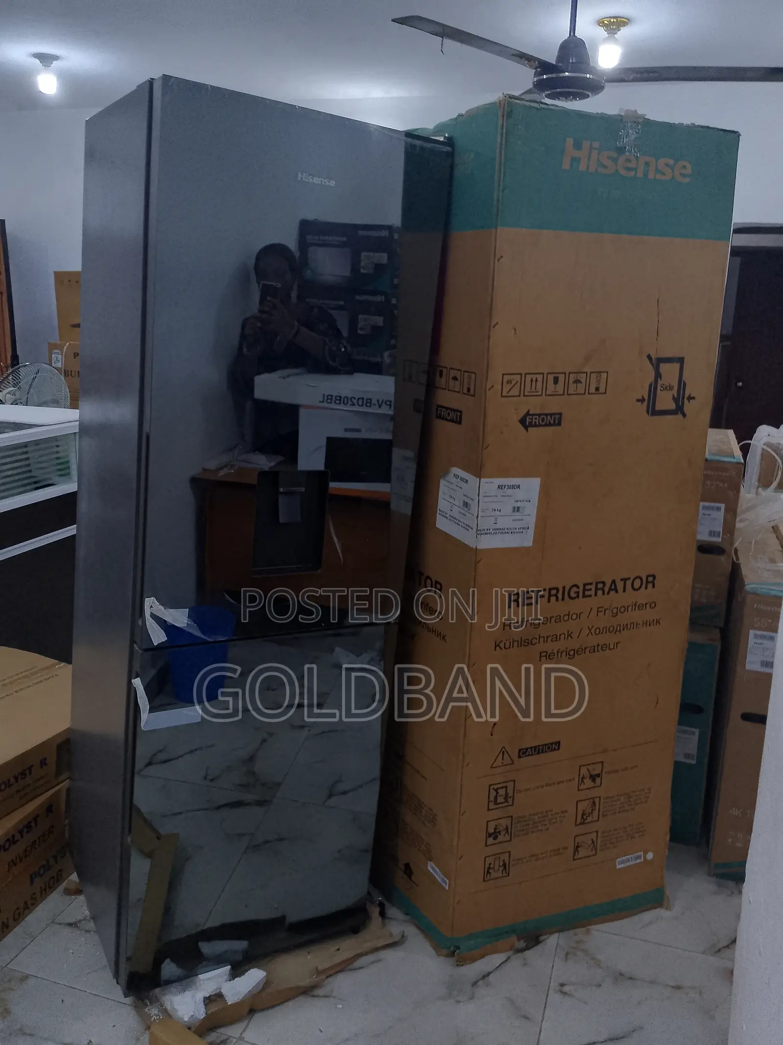 Unique Hisense Double Door Refrigerator "Ref308dr"