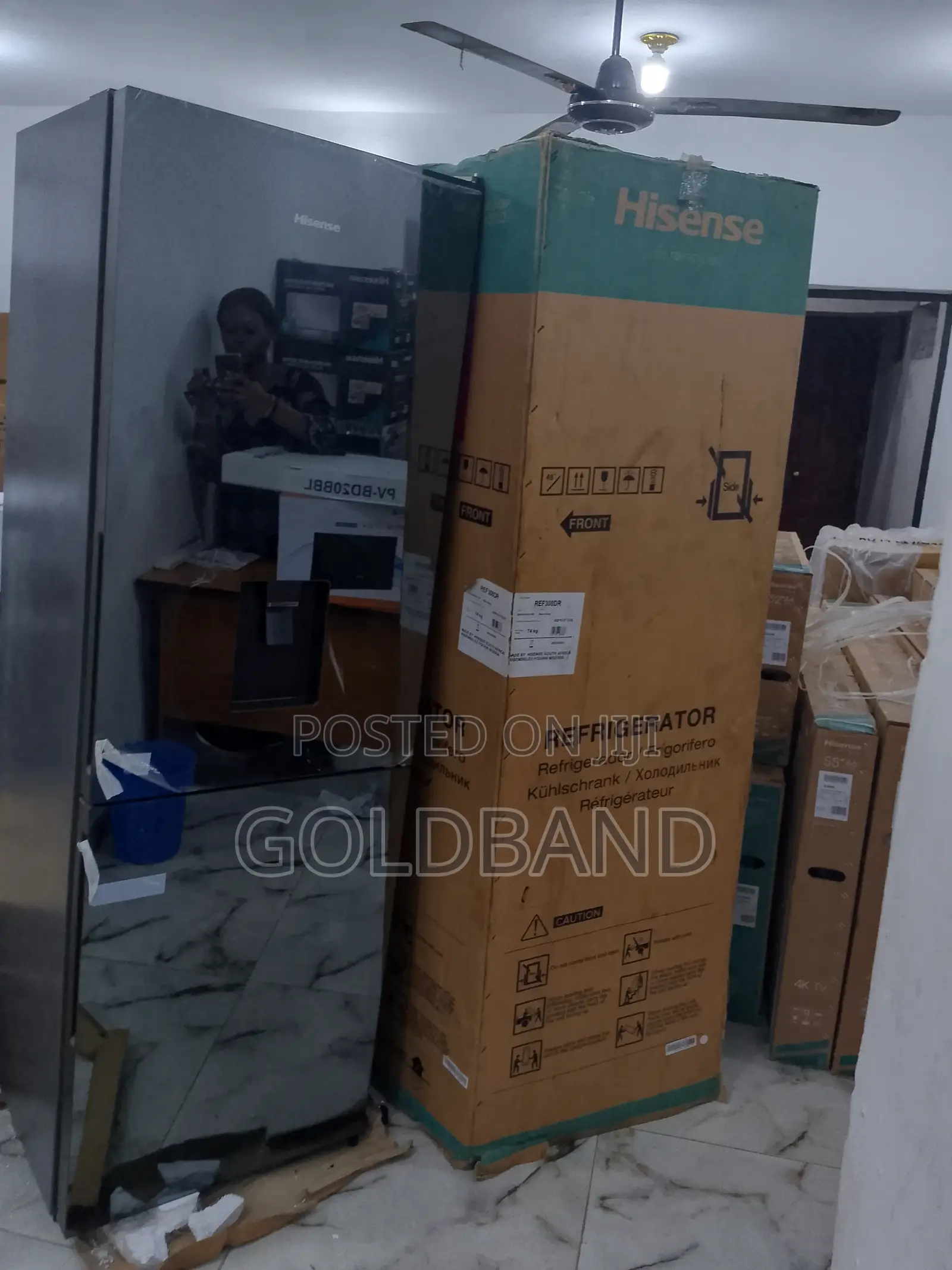 Unique Hisense Double Door Refrigerator "Ref308dr"