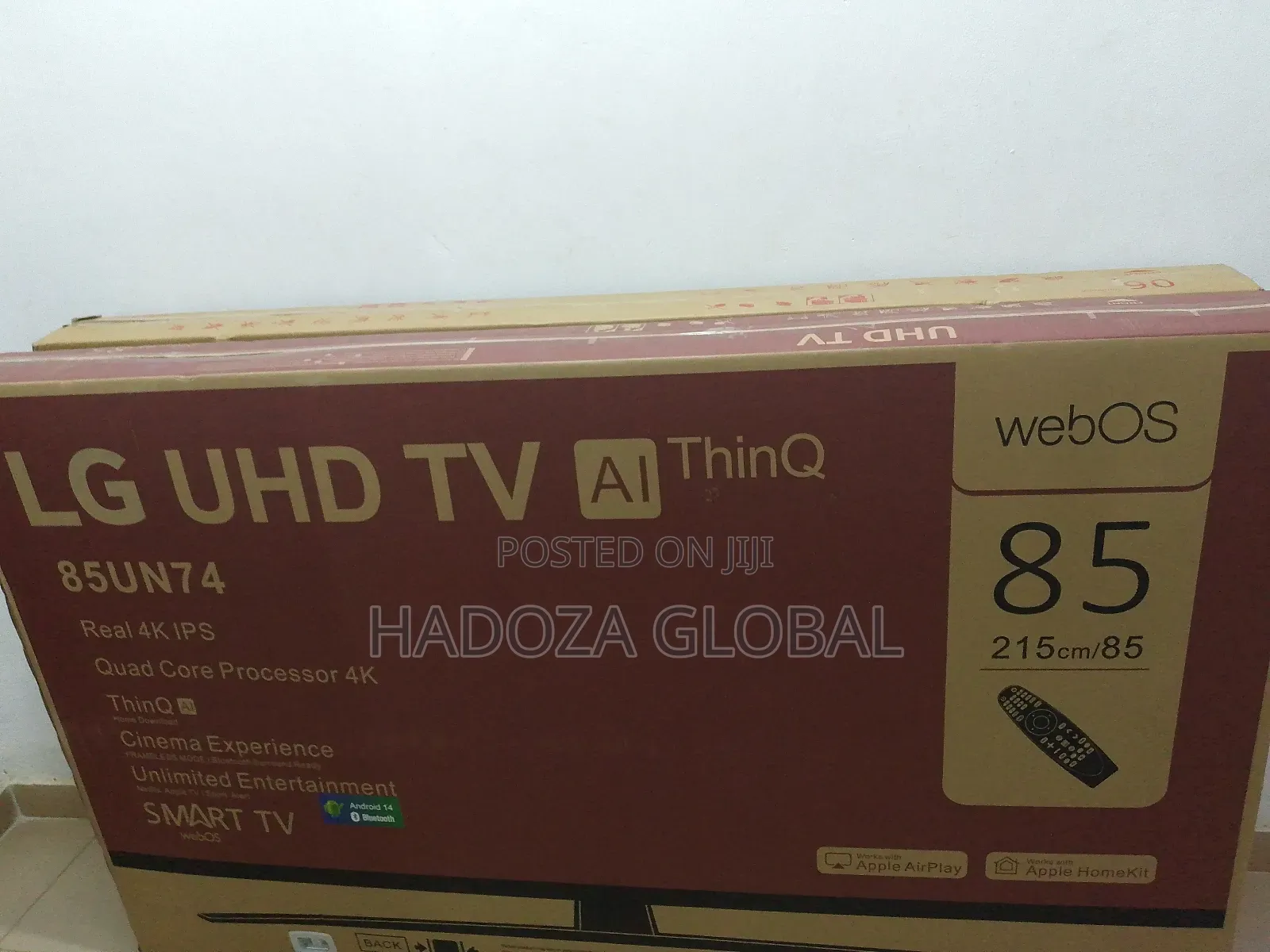 Smart Lg Tv 85" Uhd With Miracast - 85un80