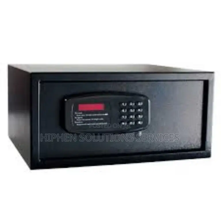 Home Office Keypad Lock Digital Steel Safe Box - Black