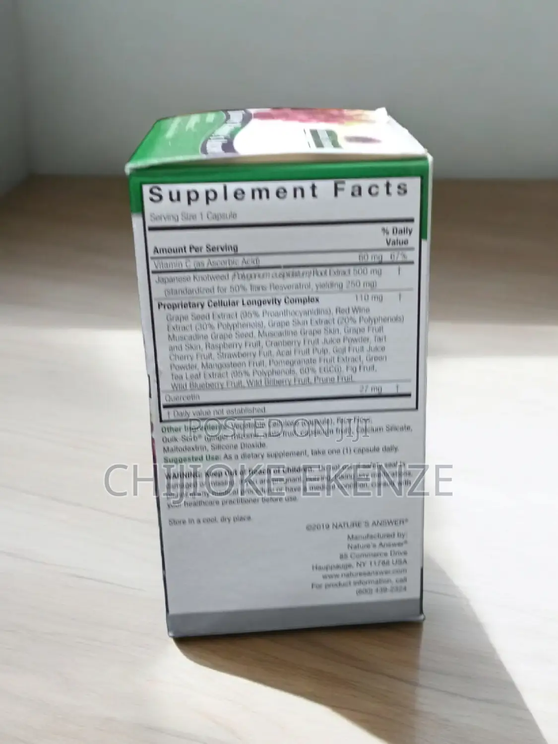 Nature's Answer Resveratrol 637mg X 60 Tablets